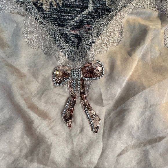 Victoria's Secret Victoria's Secret Lace & Satin Cream Slip Top Camisole Rhine Size M / US 6-8 / IT 42-44 - 3 Thumbnail