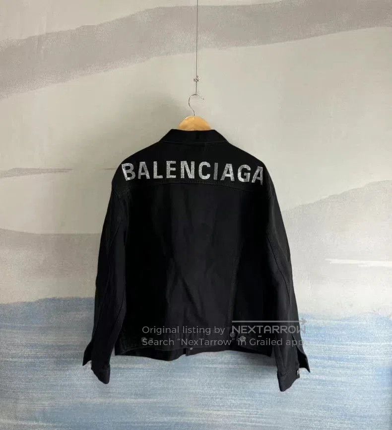 Balenciaga Balenciaga Black Denim Jacket SS22. Size US XS / EU 42 / 0 - 3 Thumbnail