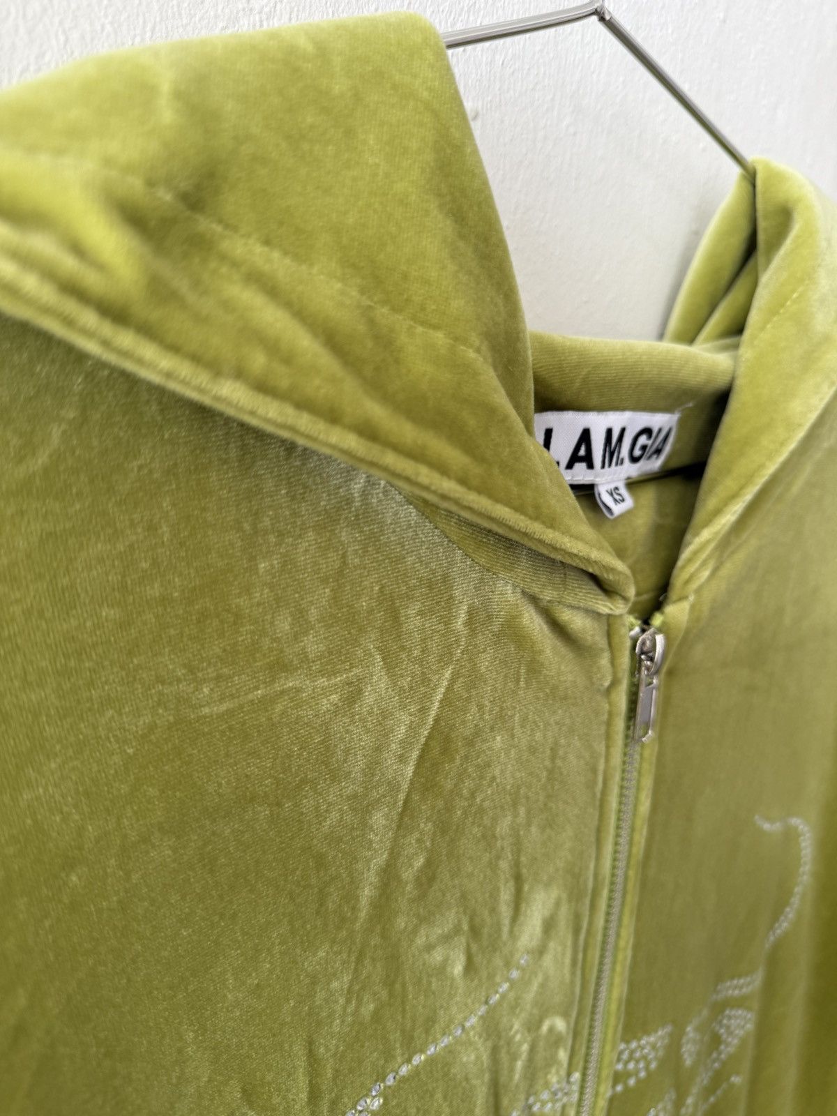I.AM.GIA I am gia hoodie jacket rhinestone embroided velvet y2k Size S / US 4 / IT 40 - 5 Thumbnail
