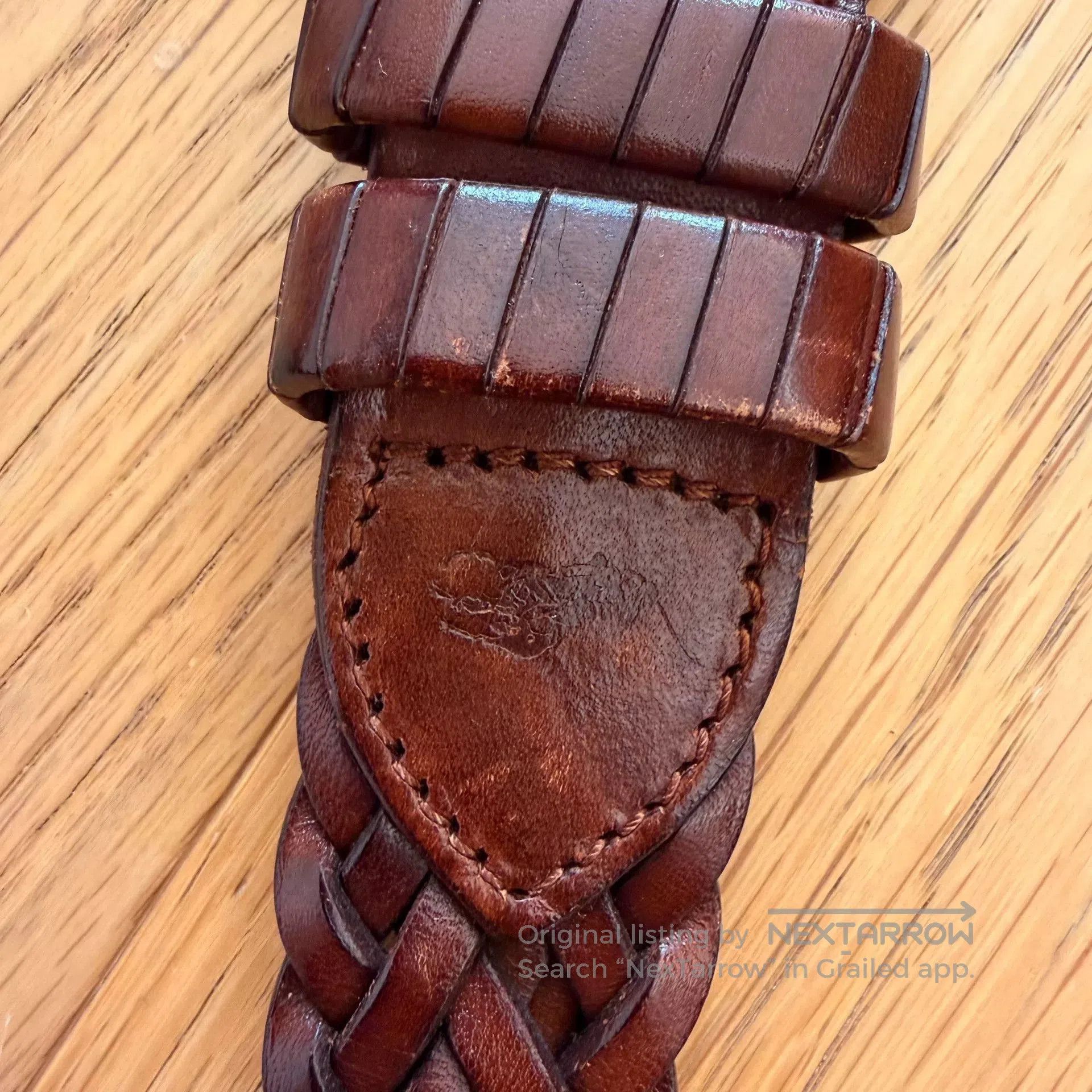 RLX Ralph Lauren Vintage Handmade Leather Belt from Italy. Size ONE SIZE - 5 Thumbnail
