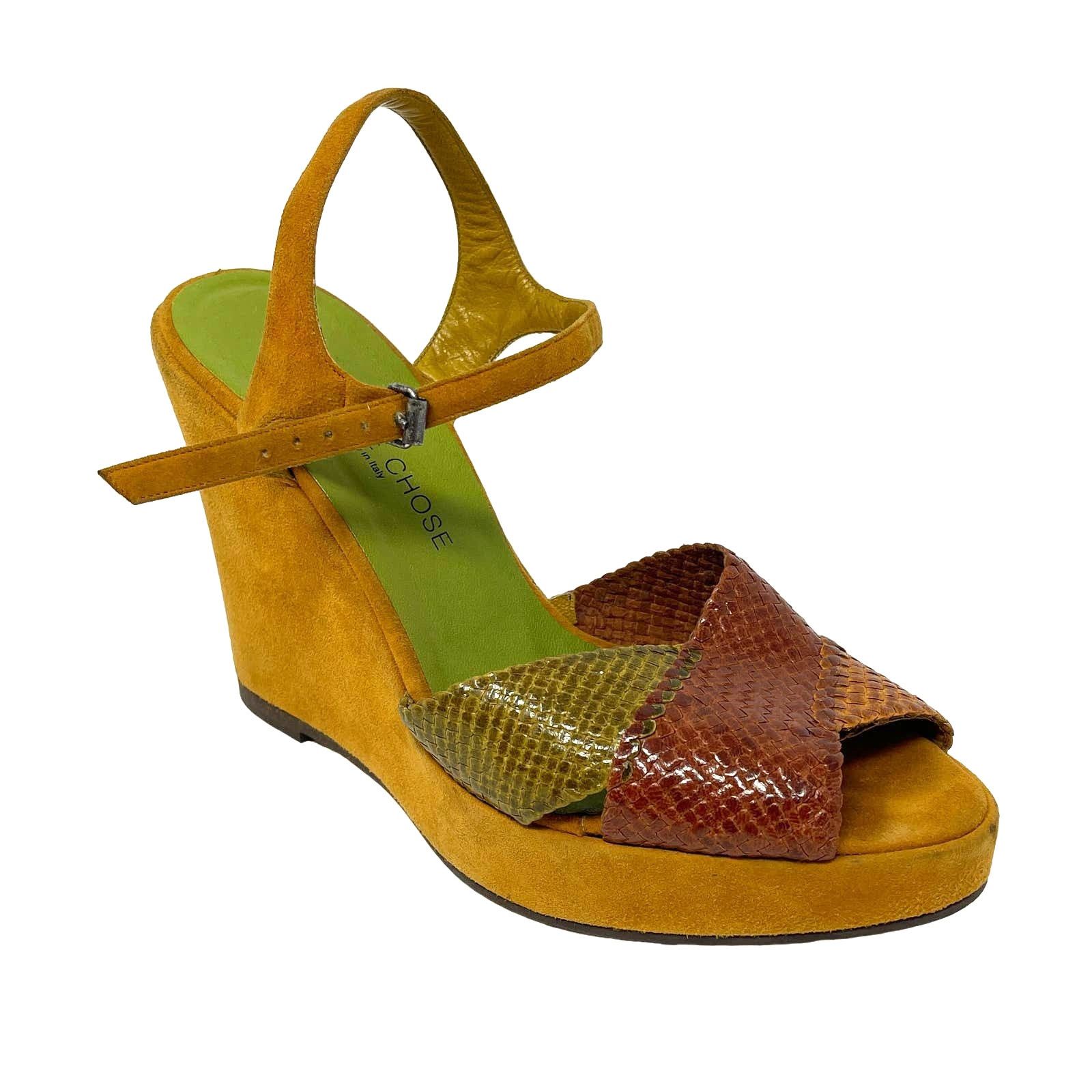 Other L'Autre Chose Suede Platform Wedge Sandals Size EU 38.5 US 8 Size US 8 / IT 38 - 1 Thumbnail