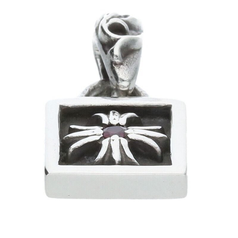 Chrome Hearts Framed CH Plus 1 Ruby Necklace