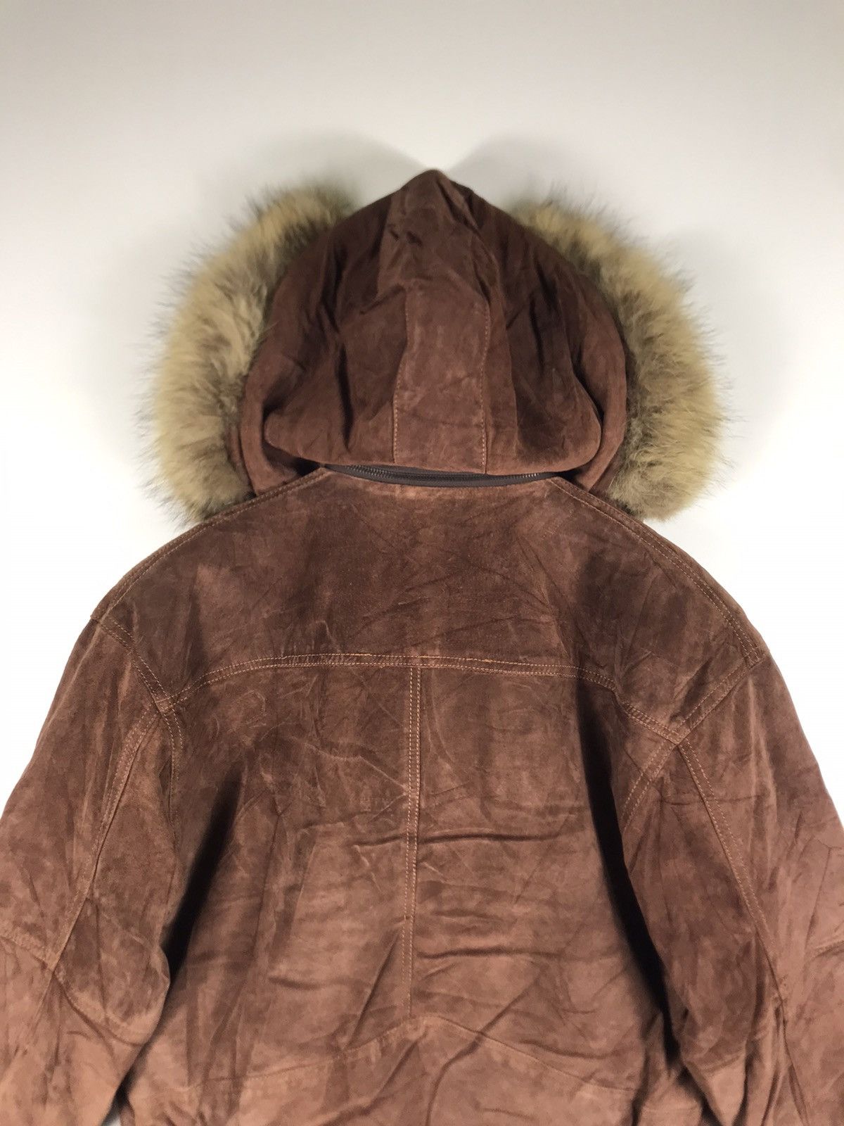 Genuine Leather ⚡️Vintage Art Able Development Hooded Faux Fur Leather Jacket Size US S / EU 44-46 / 1 - 17 Thumbnail