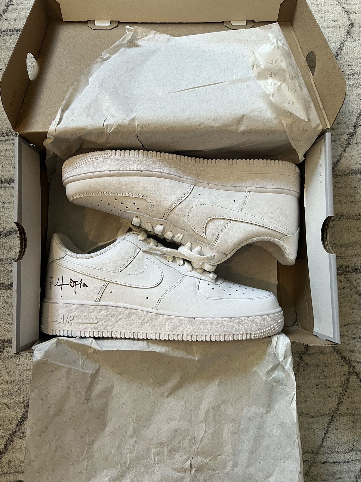 Nike × Travis Scott Nike X Travis Scott Utopia Air Force 1 Size US 9.5 / EU 42-43 - 1 Thumbnail