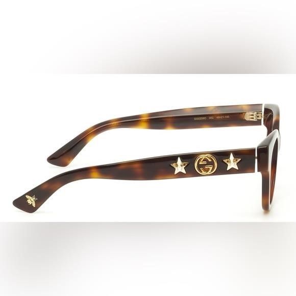 Gucci New - GUCCI OVAL EYEGLASSES GG0209O 002 HAVANA/GOLD 48MM 209 Size ONE SIZE - 5 Thumbnail