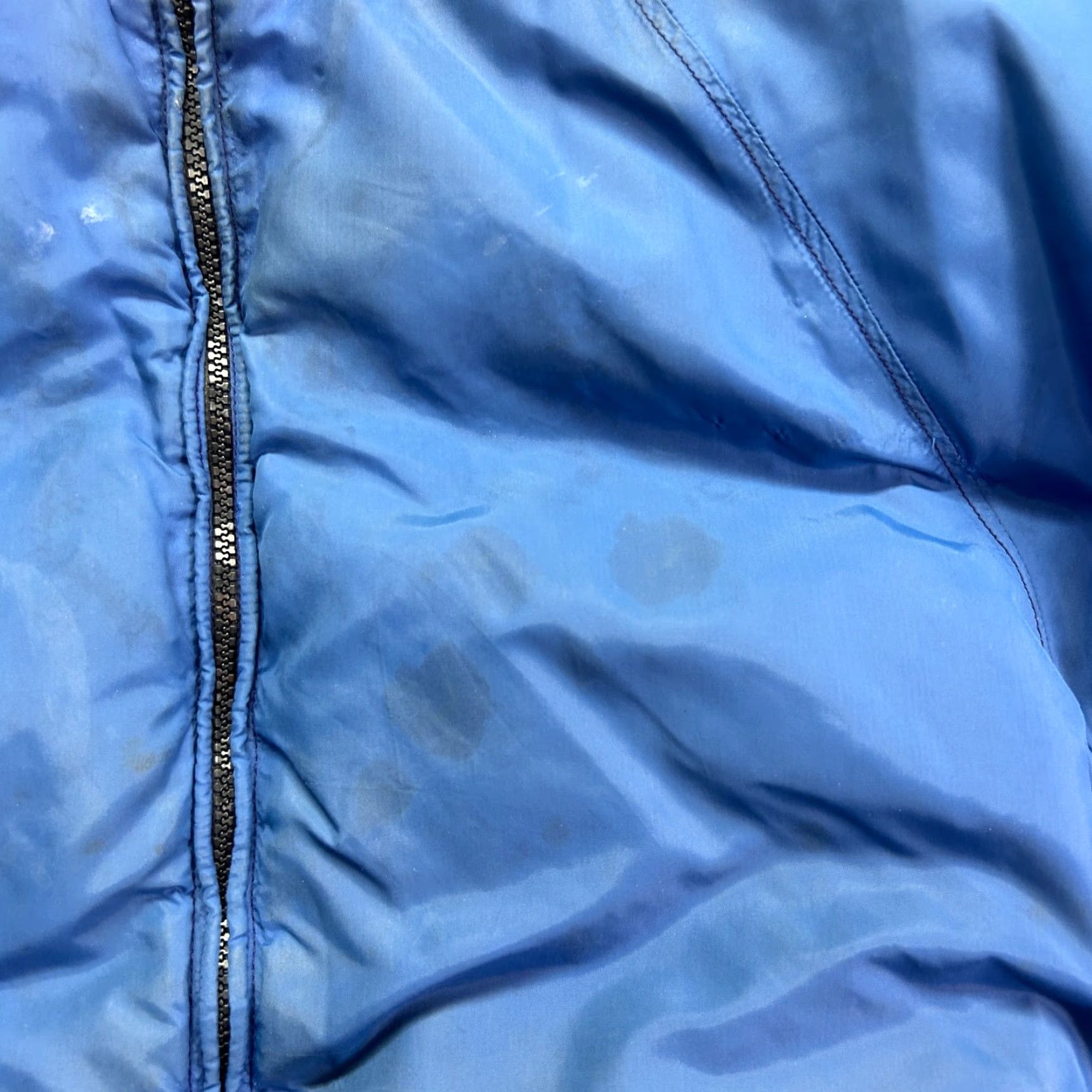 Vintage VTG Frostline Kit Jacket Womens Large Blue Belted Puffer Down Insulated Full Zip Jacket Size L / US 10 / IT 46 - 6 Thumbnail