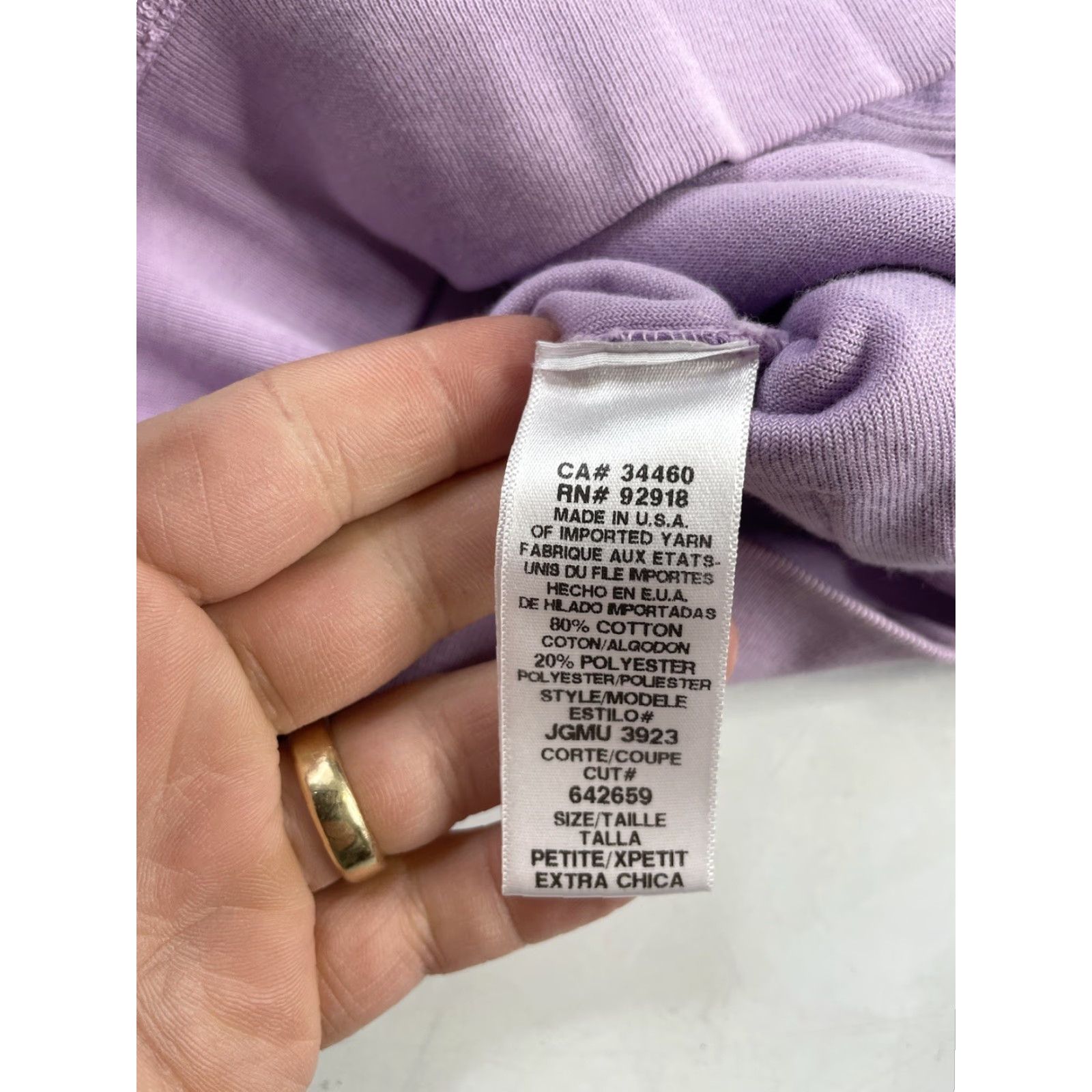 Juicy Couture VINTAGE Juicy Couture Hoodie Womens Petite P Purple 90s Y2K Terry Velour Full Zip Sweatshirt - No rips or tears Size S / US 4 / IT 40 - 3 Thumbnail