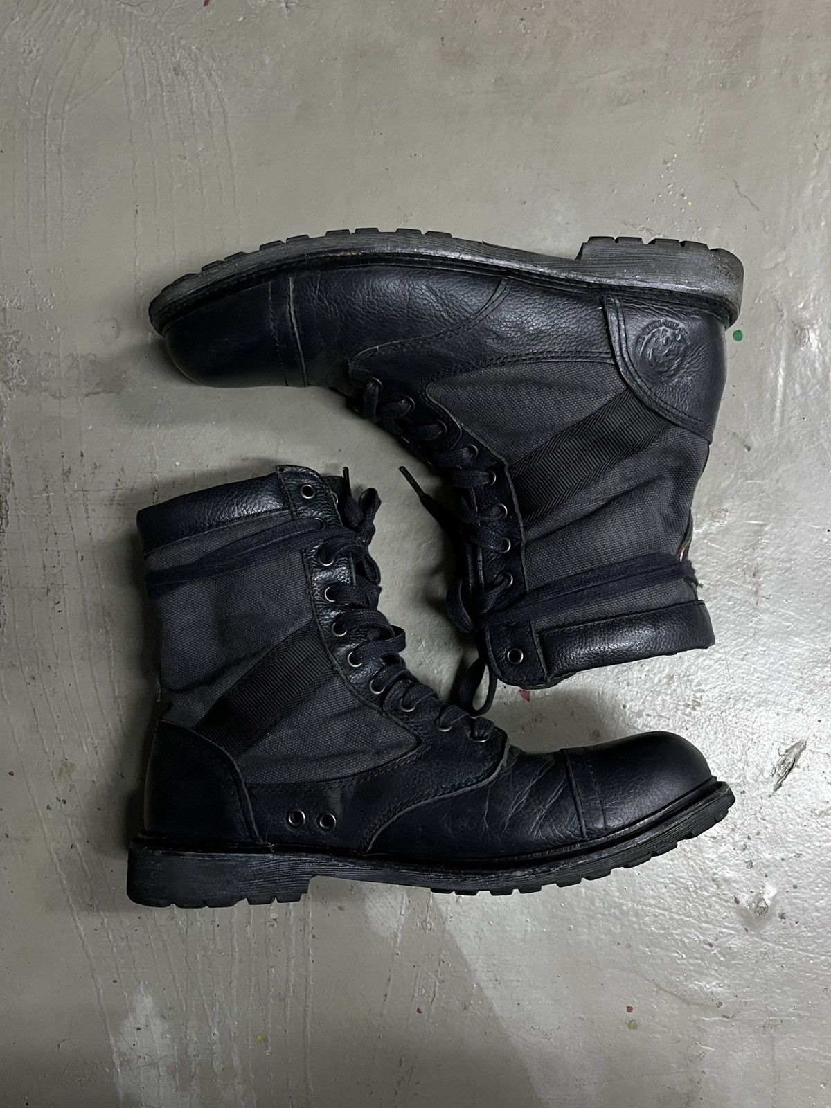 Diesel Diesel Leather Guidi AS 98 Style Combat Steel Toe Boots Size US 8.5 / EU 41-42 - 6 Thumbnail