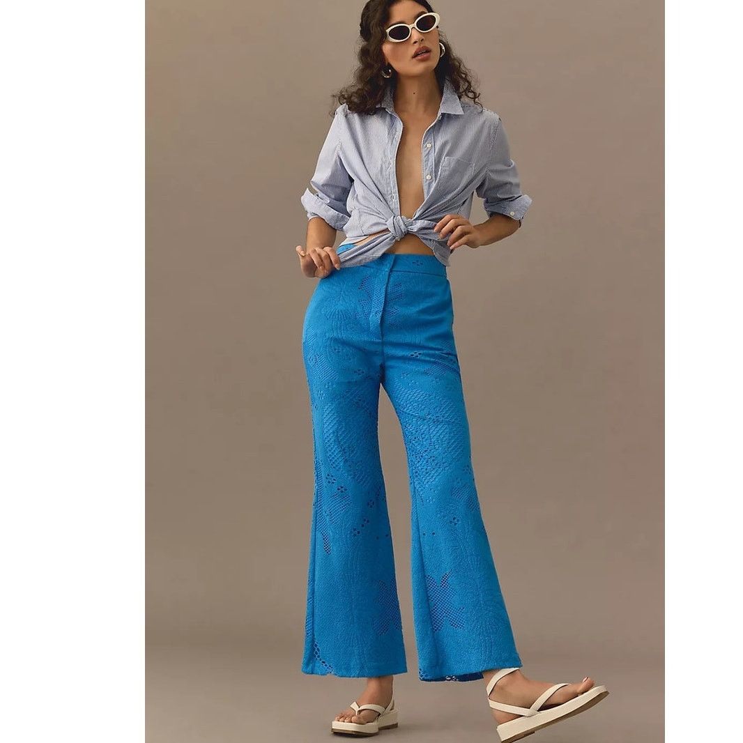 Anthropologie NWT Anthropologie Beatrice .b Cropped Chino Pants $375 Sz 4 Size 27" / US 4 / IT 40 - 2 Thumbnail