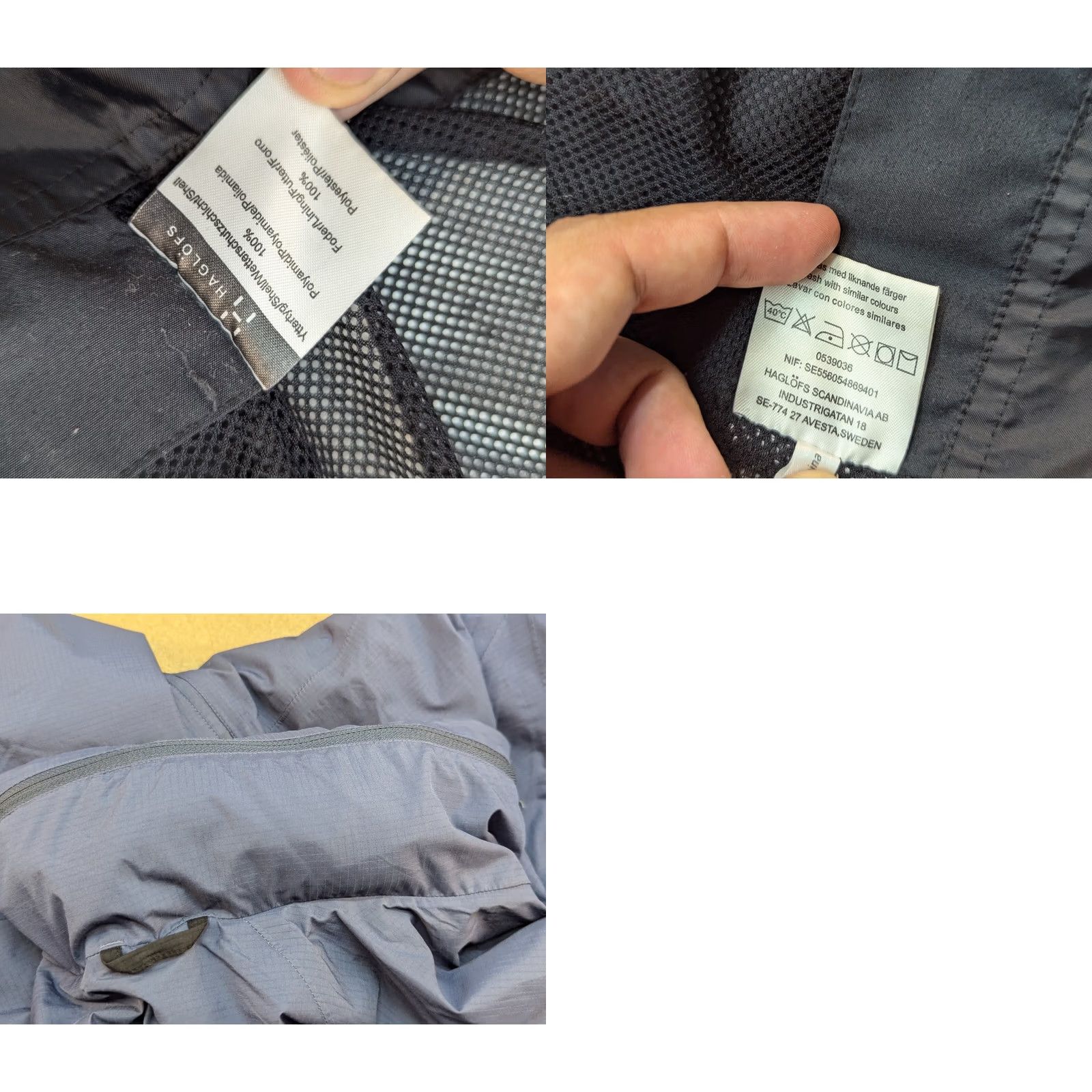 Vintage HAGLOFS Outdoor Jacket Mens Size S Full Zip Water Resistant Hooded Windbreaker Size US S / EU 44-46 / 1 - 10 Thumbnail