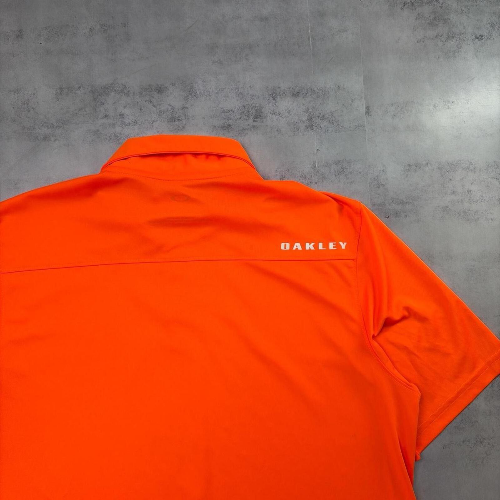 Oakley Y2K Orange Oakley Dri Fit Center Logo Golf Polo Shirt Size US S / EU 44-46 / 1 - 4 Thumbnail