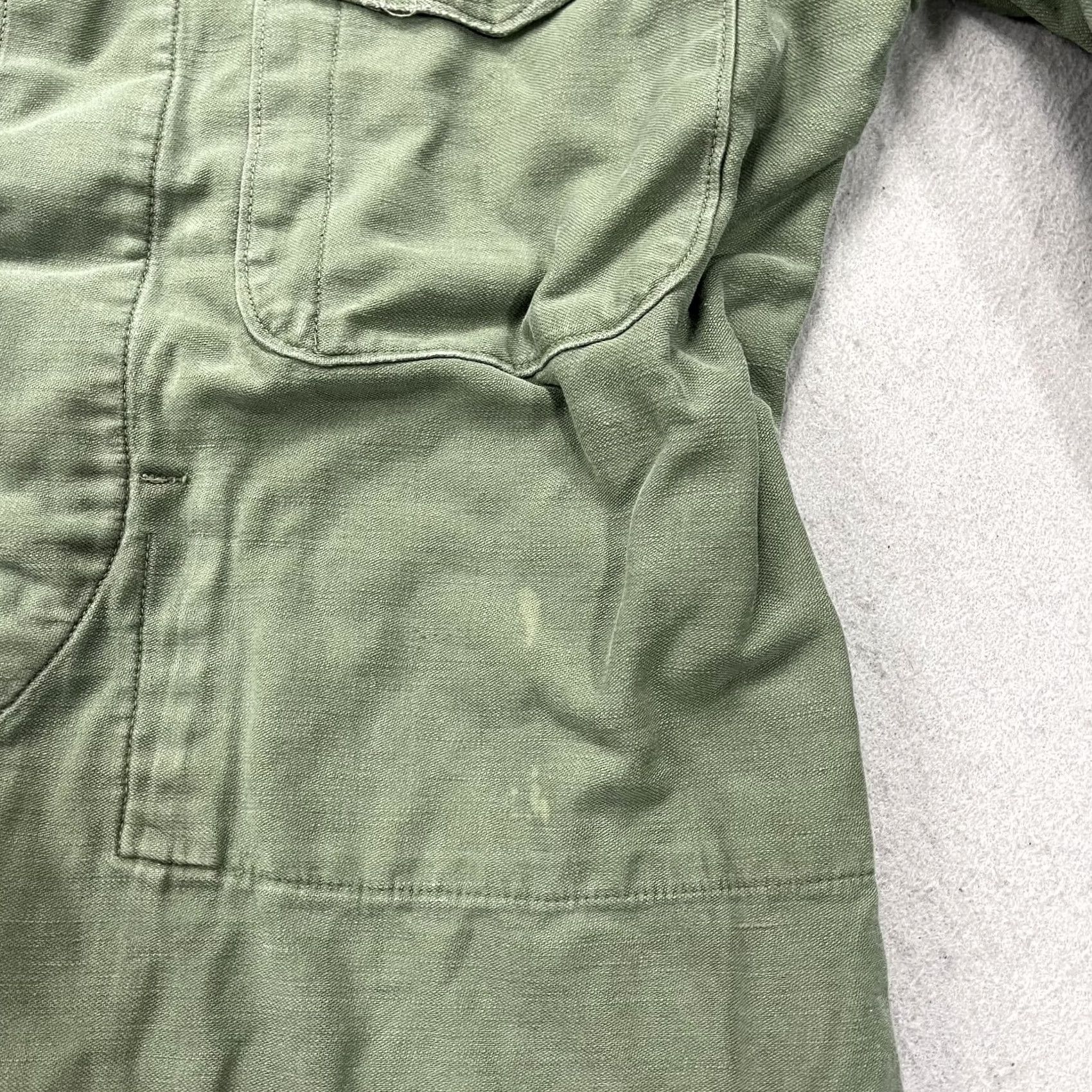 Vintage VINTAGE Green Cotton Sateen Military Fatigue Shirt Mens Medium Pohl 60s OG 107 Size US M / EU 48-50 / 2 - 5 Thumbnail