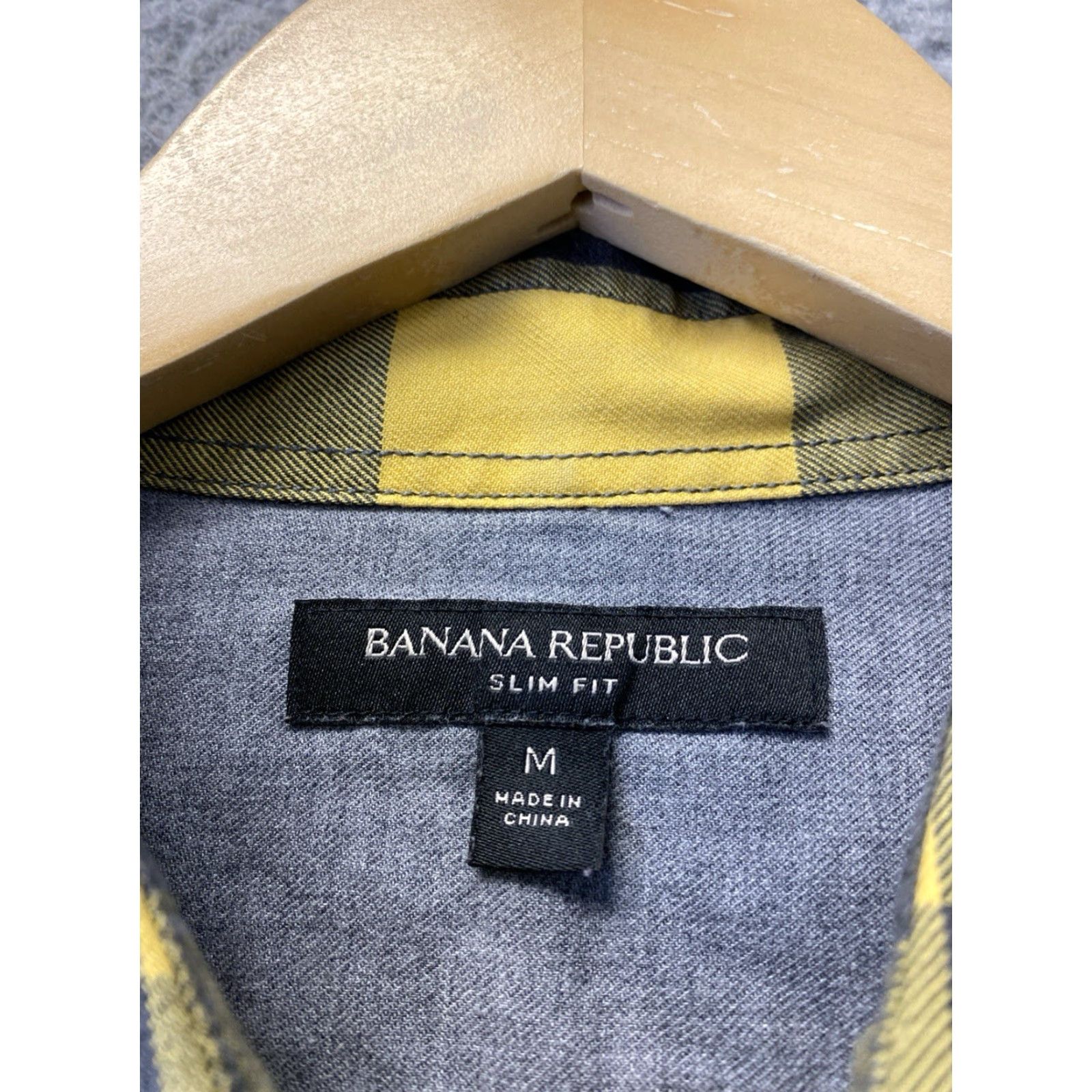Banana Republic Banana Republic Button Shirt Mens Slim Fit Size M Gingham Plaid Button-Down Long Sleeve Casual Workwear Business Shirt Men Size US M / EU 48-50 / 2 - 4 Thumbnail