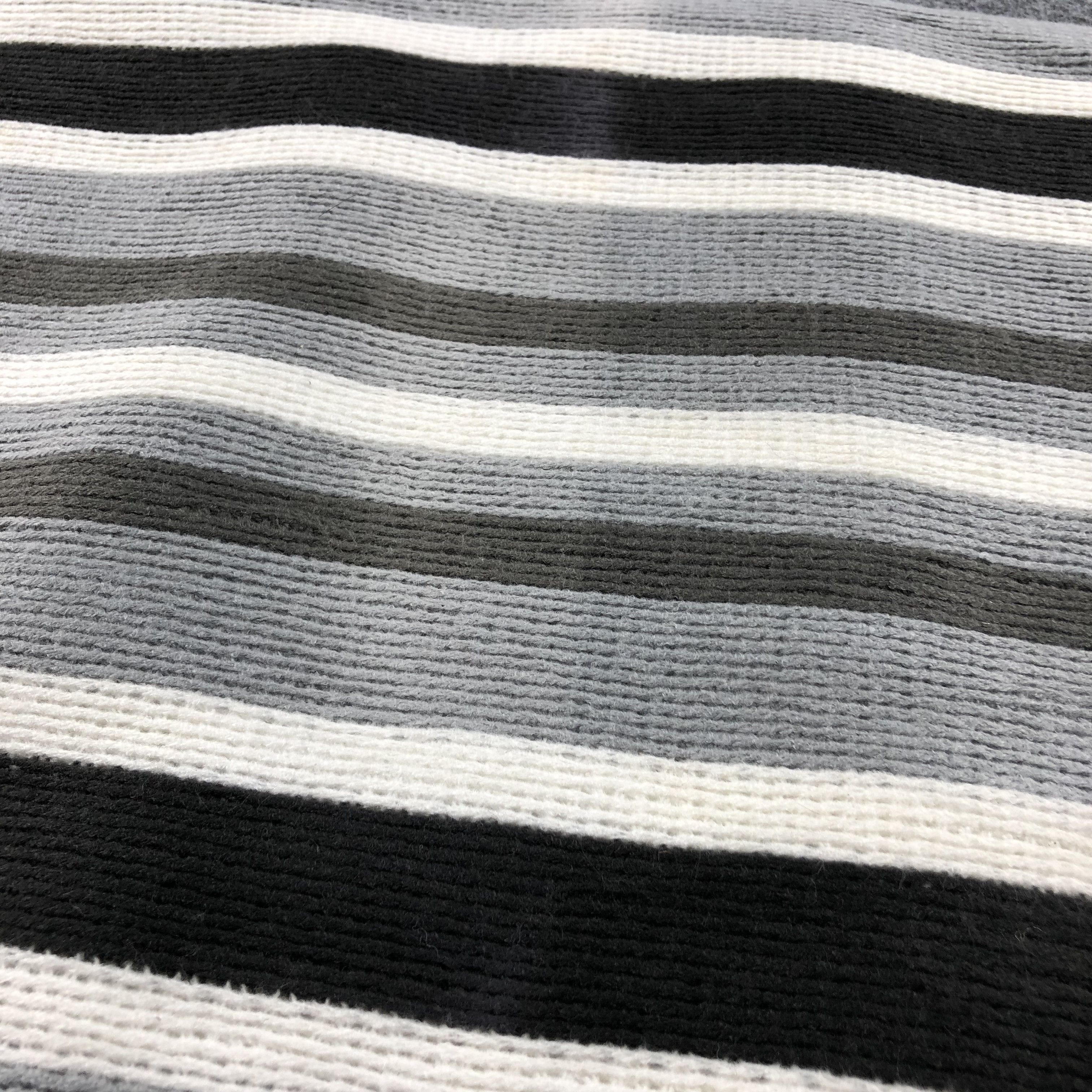 Takeo Kikuchi Takeo Kikuchi Stripes Wool Scarf Muffler V663 Size ONE SIZE - 5 Thumbnail