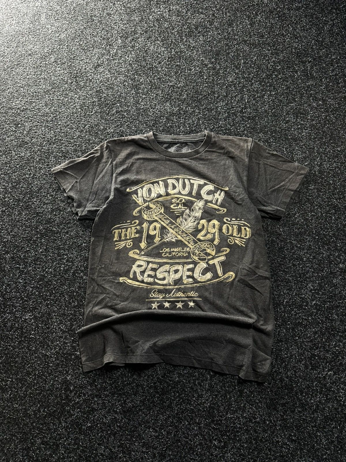 Vintage × Von Dutch 🚨Y2K VON DUTCH patchwork skull Y2K distressed style tee Size US S / EU 44-46 / 1 - 1 Thumbnail