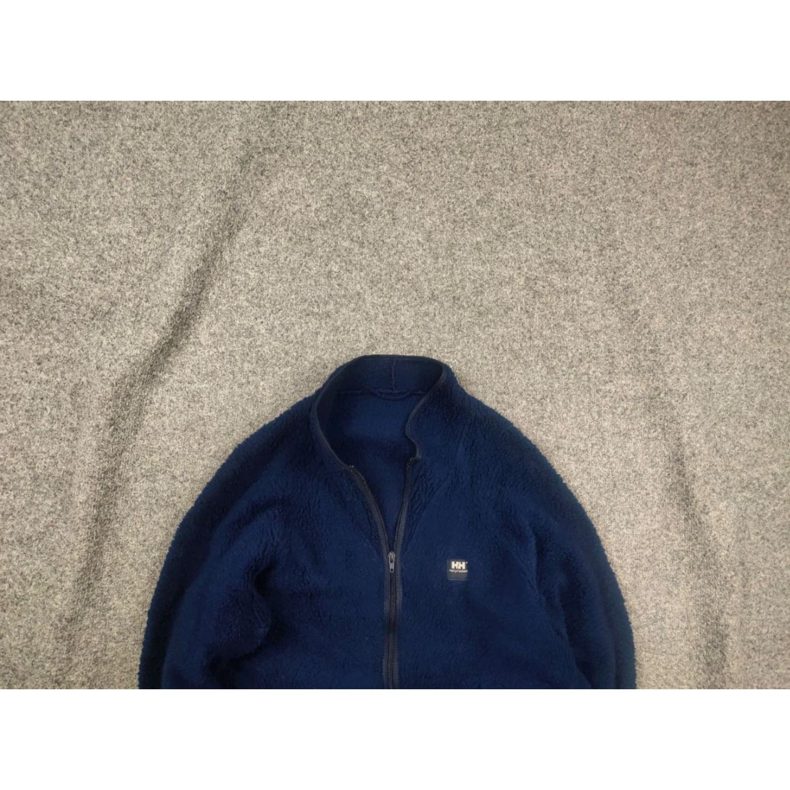 Helly Hansen VINTAGE Helly Hansen Deep Pile Sherpa Fleece Navy Logo Zip Jacket Size US M / EU 48-50 / 2 - 2 Thumbnail