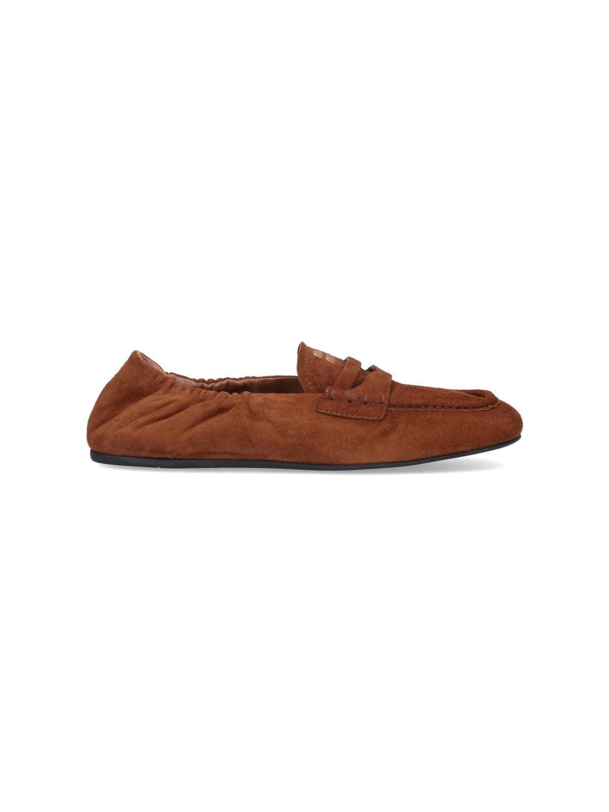 Miu Miu Miu Miu Ruches suede loafers size 37 Size ONE SIZE - 1 Thumbnail