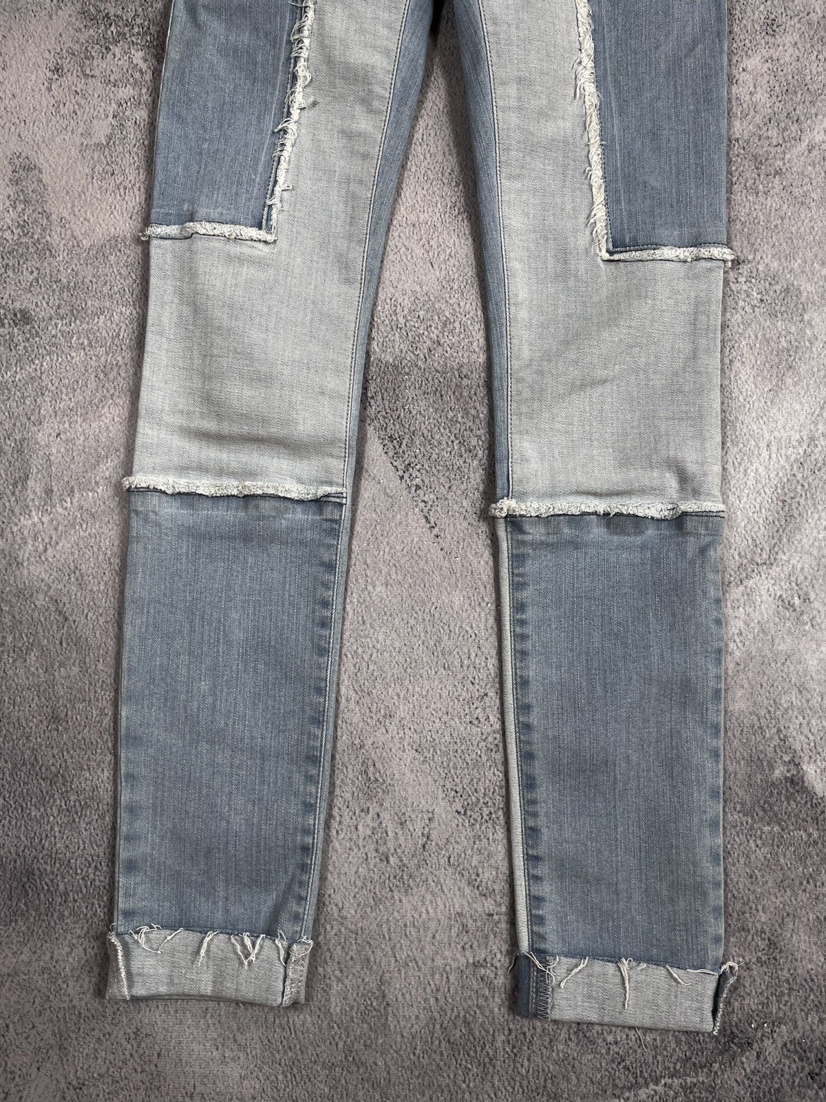 Other VintageY2K Diesel faded low rise skinny patchwork jeans 27 Size 27" / US 4 / IT 40 - 3 Thumbnail