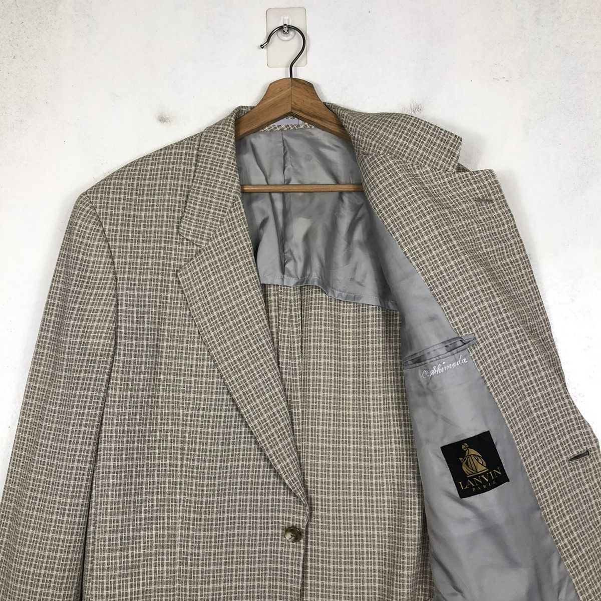 Japanese Brand 📌VINTAGE LANVIN PARIS CASUAL COATS JACKET DOUBLE BREAST Size US M / EU 48-50 / 2 - 13 Thumbnail