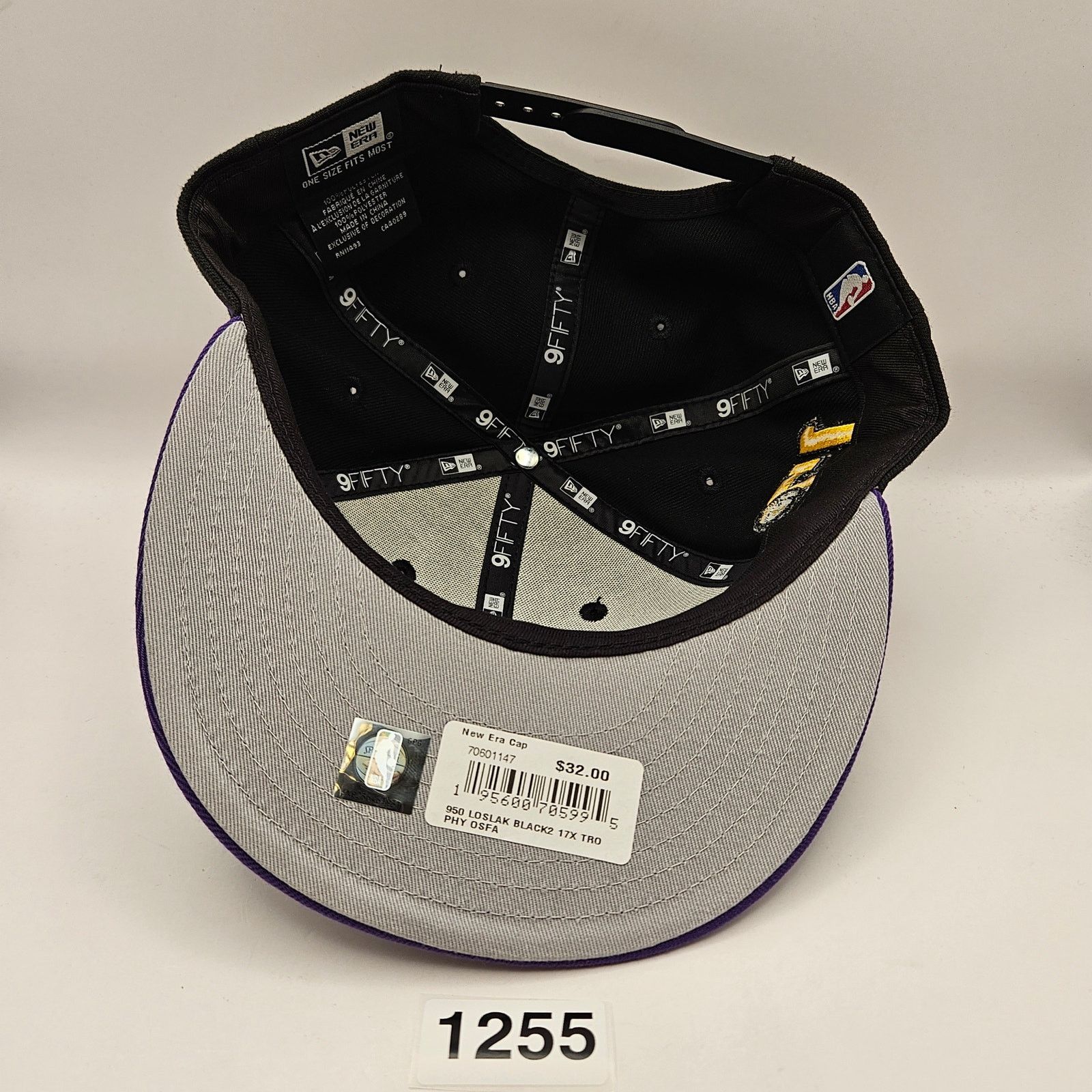 New Era NEW ERA 9FIFTY SNAPBACK LOS ANGELES LAKERS NBA FAN CAP HAT Size ONE SIZE - 5 Thumbnail