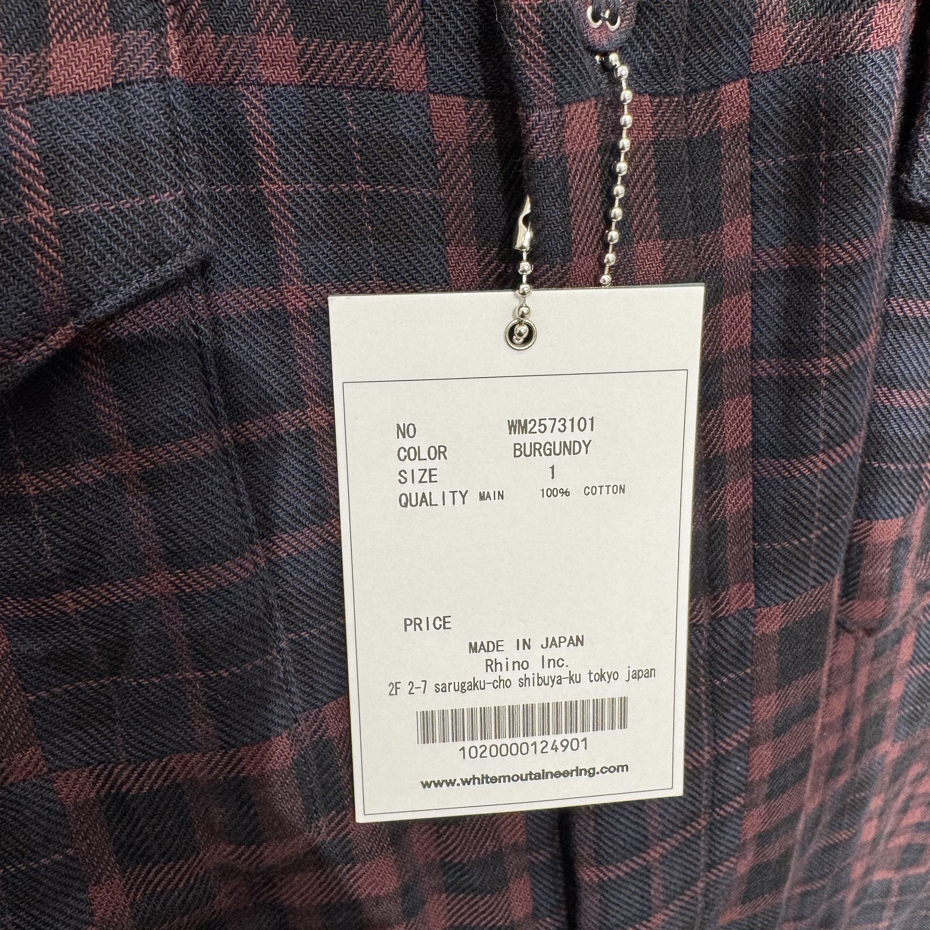 White Mountaineering Rare New WM Corduroy Collar Plaid Oversize shirt Size US S / EU 44-46 / 1 - 7 Thumbnail