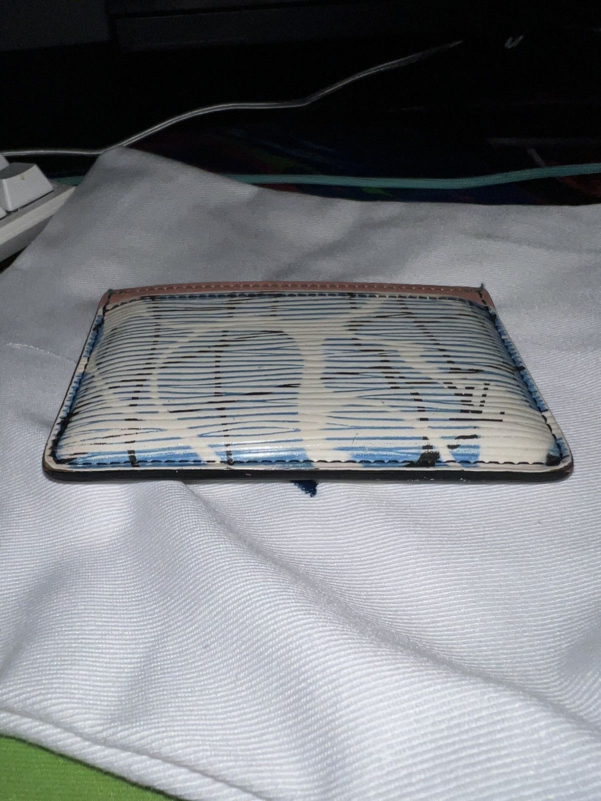 Louis Vuitton [Limited Edition] Louis Vuitton Epi Aqua Card Holder Size ONE SIZE - 11 Thumbnail