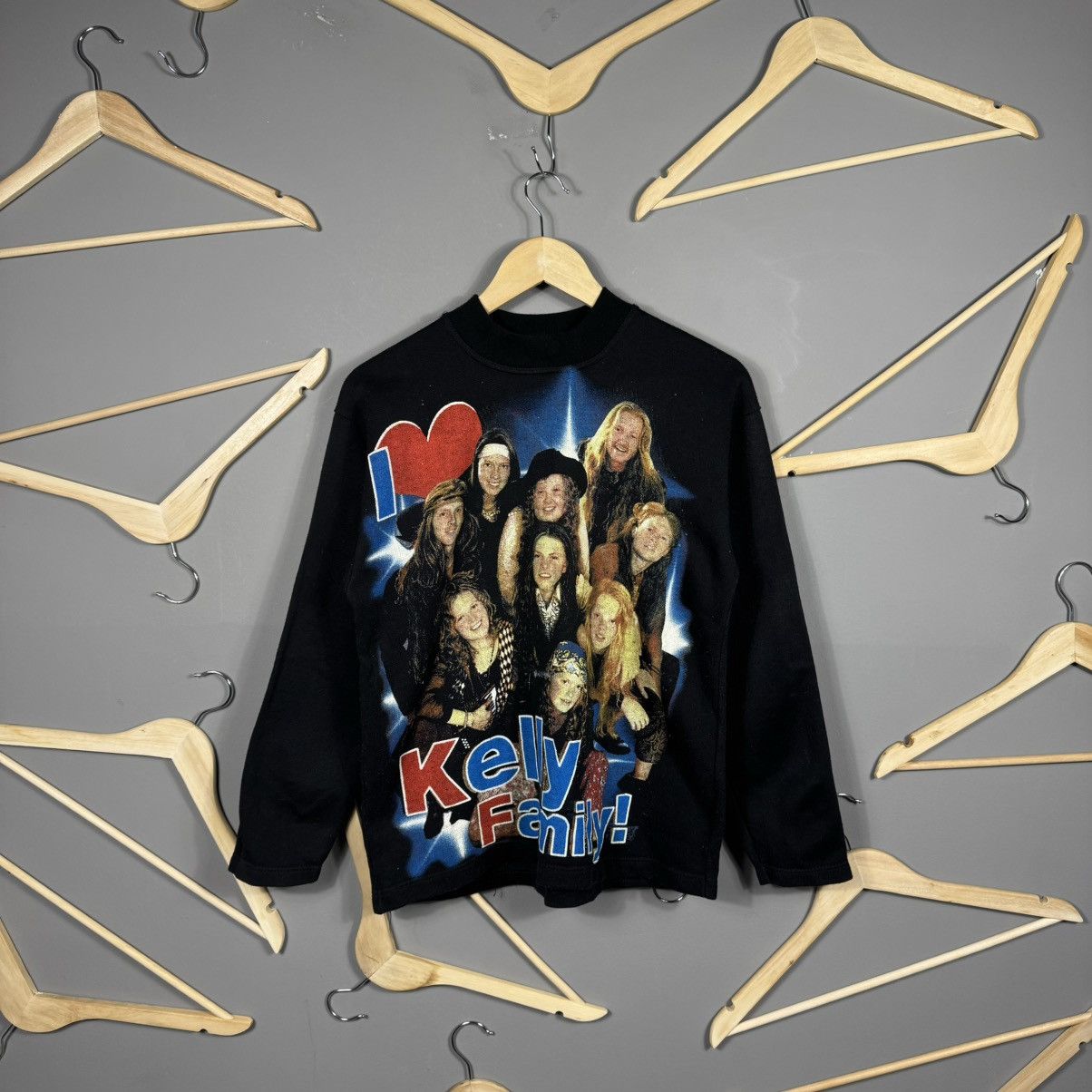 Band Tees × Vintage Vintage 90s I Love Kelly Family Sweatshirt Size M / US 6-8 / IT 42-44 - 1 Thumbnail