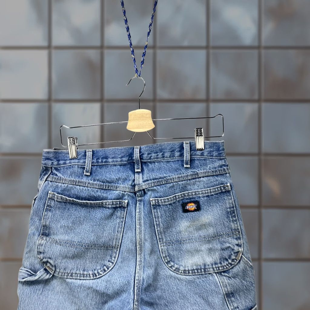 Dickies VINTAGE Dickies Jeans Shorts 32 Carpenter Jorts Denim 5-Pocket Blue Camouflage 90s Mens Shorts Women? Size US 32 / EU 48 - 1 Thumbnail