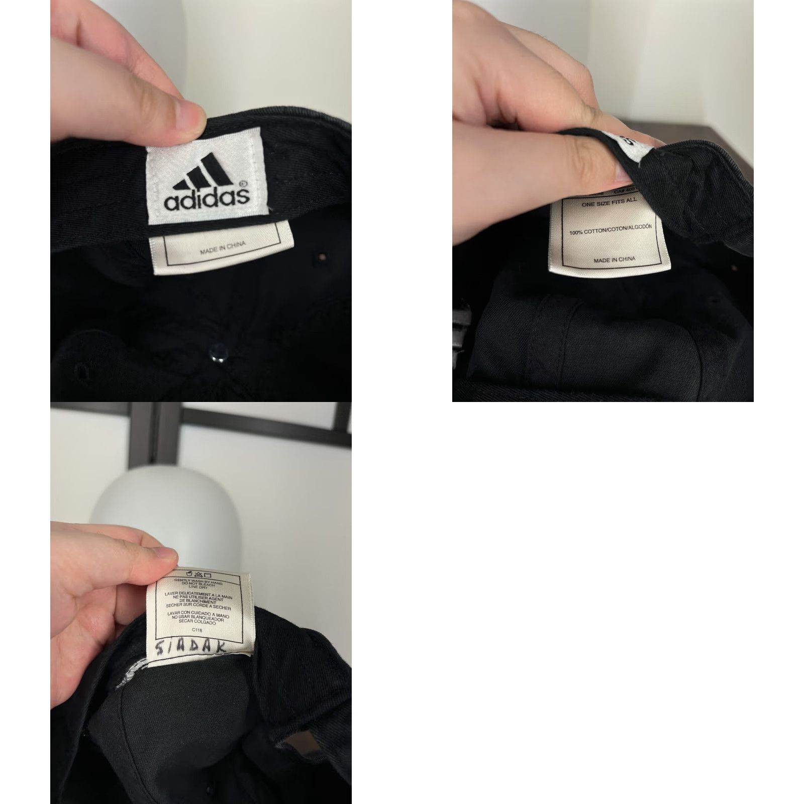 Adidas adidas Hat Cap Baseball Cap One Size Black 100% Cotton Twill Golf Golfers Outdoor Logo Adults Mens Size ONE SIZE - 9 Thumbnail