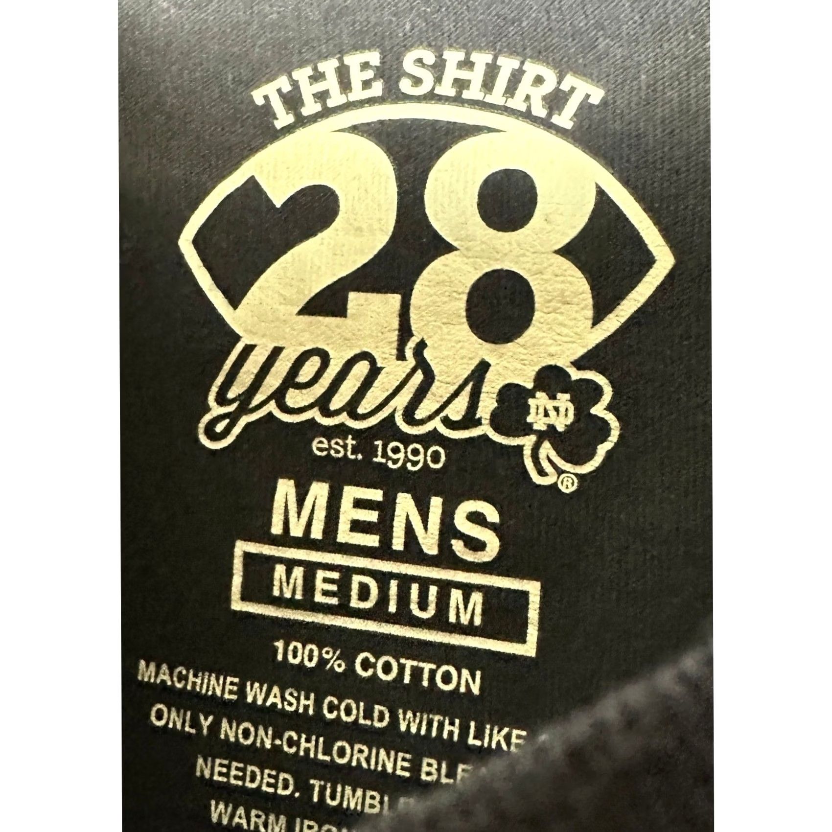 Vintage Notre Dame Fighting Irish The Shirt T-Shirt Mens Medium Navy Blue Football Tee Size US M / EU 48-50 / 2 - 4 Thumbnail