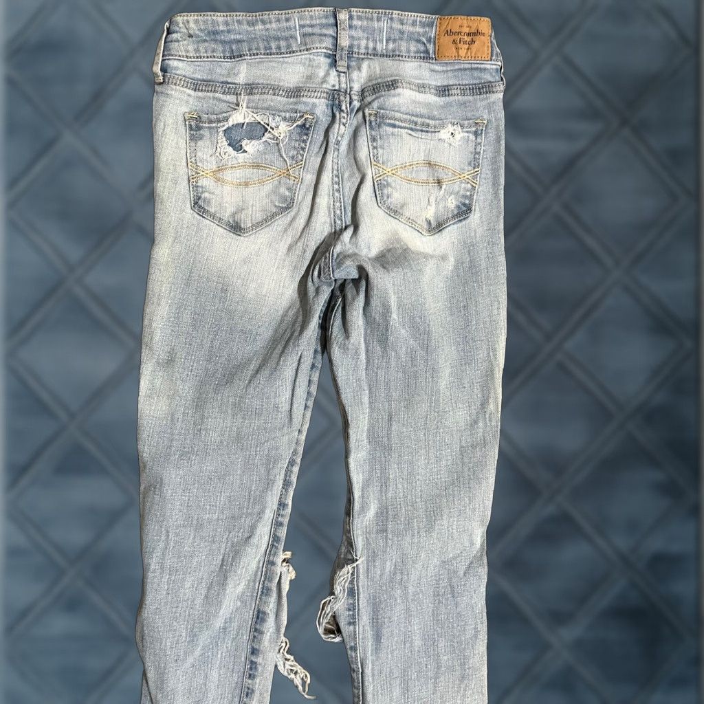 Abercrombie & Fitch VINTAGE Abercrombie & Fitch Jeans Womens 0S Distress Super Skinny 25x29 Destroyed Size 25" / US 0 / IT 36 - 1 Thumbnail