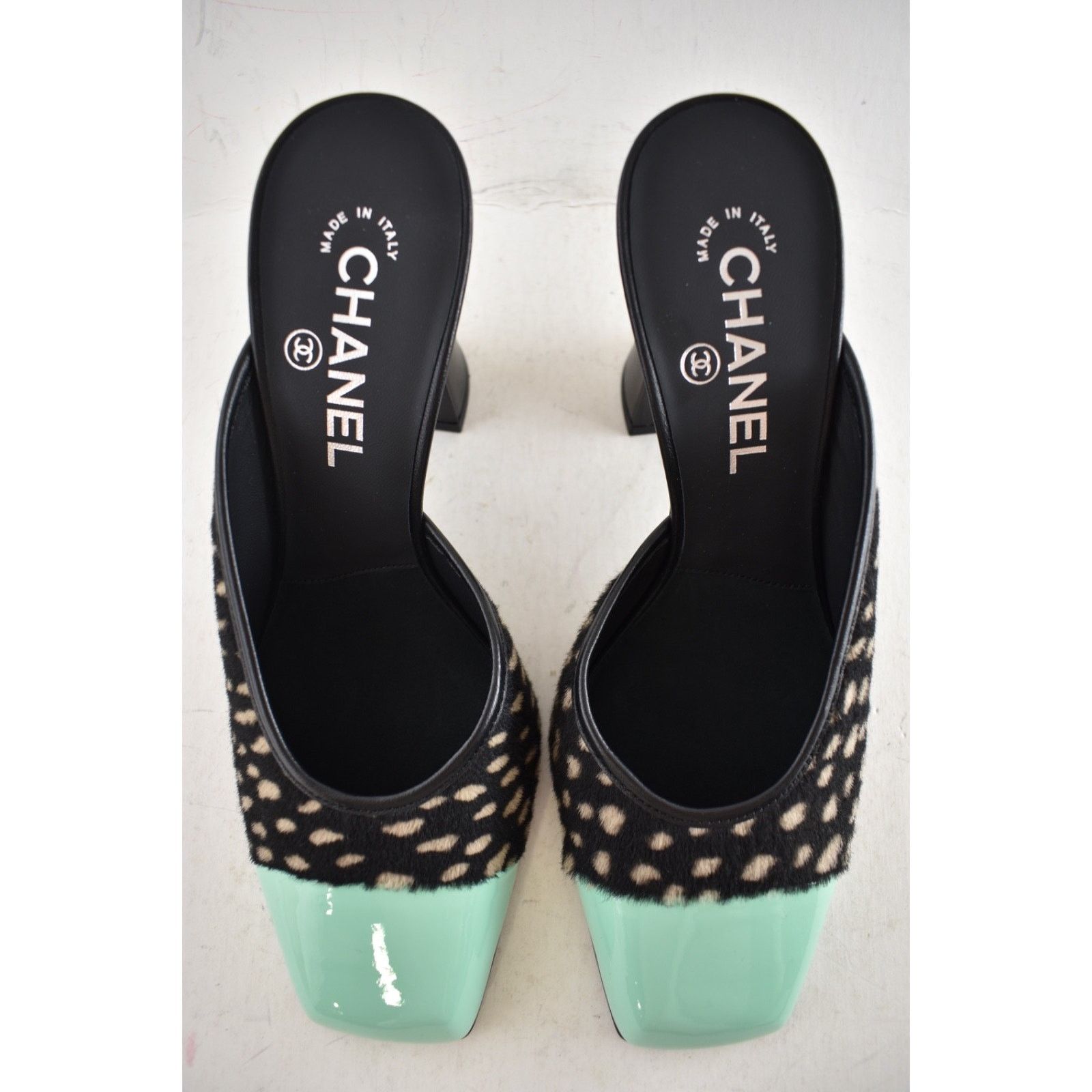 Chanel Chanel Pony Fur Square Toe Block Heel Mule 36 Size US 6 / IT 36 - 14 Thumbnail