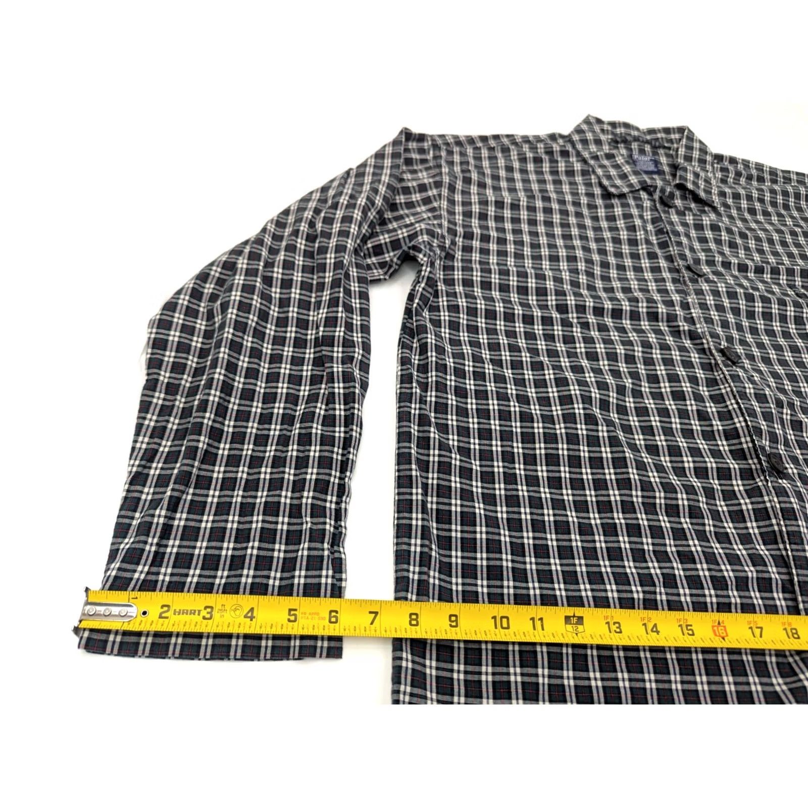 Polo Ralph Lauren VINTAGE Polo Ralph Lauren Shirt Mens S Green Plaid Check Lightweight Cotton Button Full Button Closure Sleepwear Size US S / EU 44-46 / 1 - 7 Thumbnail