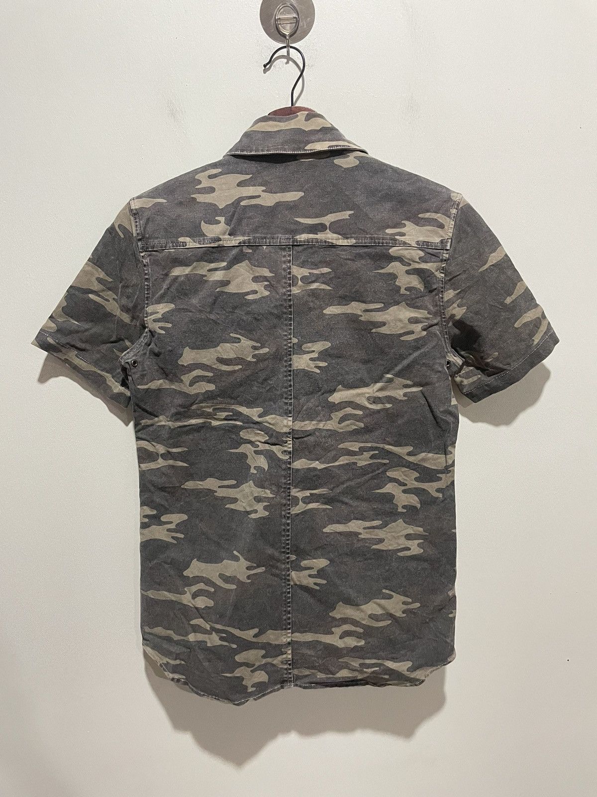 AKM Mens Army Print Shirt by AKM Size US S / EU 44-46 / 1 - 2 Thumbnail