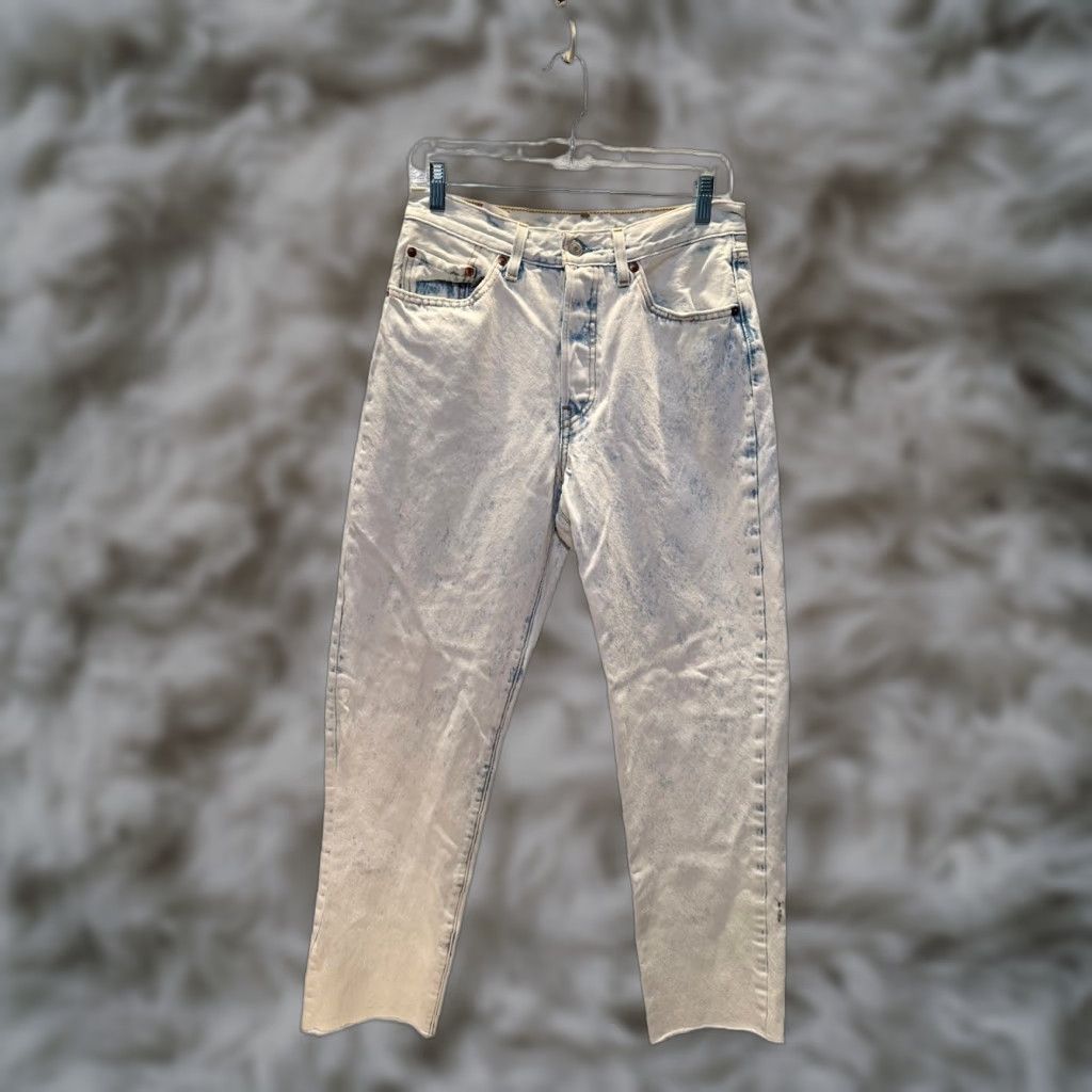 Levi's VINTAGE Levi's 501 '81 Jeans Womens 29x28 Blue Acid Wash Button Fly Denim Premium Size 29" - 1 Thumbnail