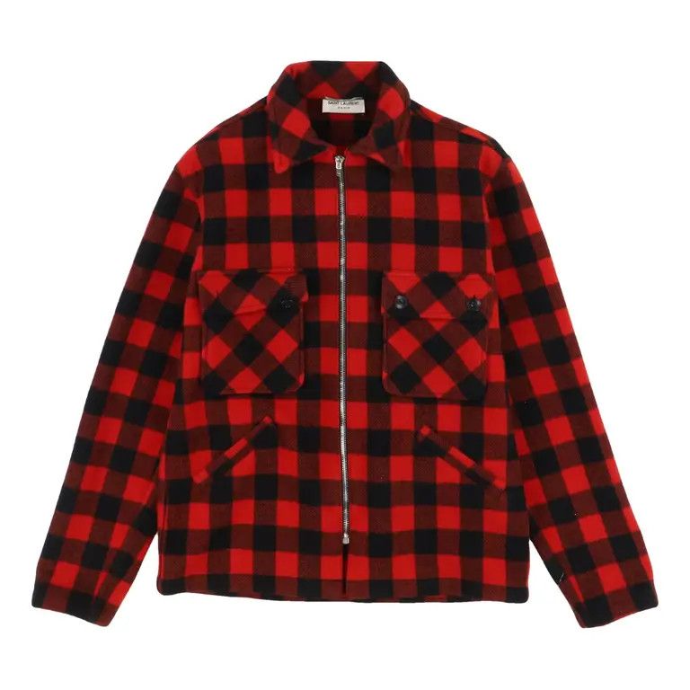 Saint Laurent Paris o1tko10924 Zip Up Jacket in Red Size US XL / EU 56 / 4 - 1 Thumbnail