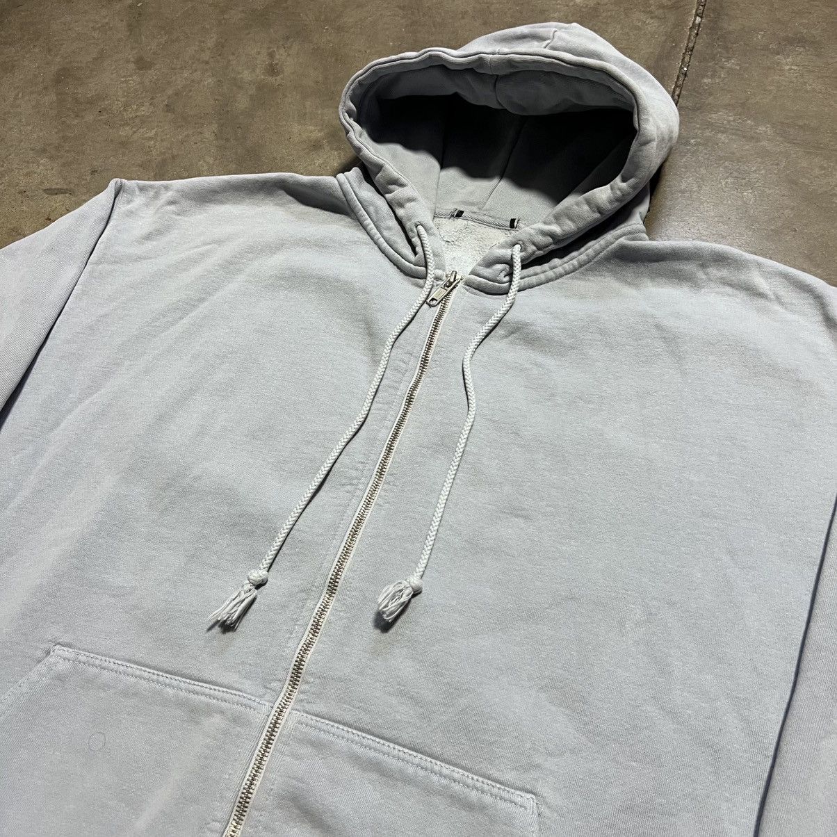 Vintage Vintage Zip Up Hoodie Sweatshirt Heavyweight Faded Boxy Size US XL / EU 56 / 4 - 7 Thumbnail