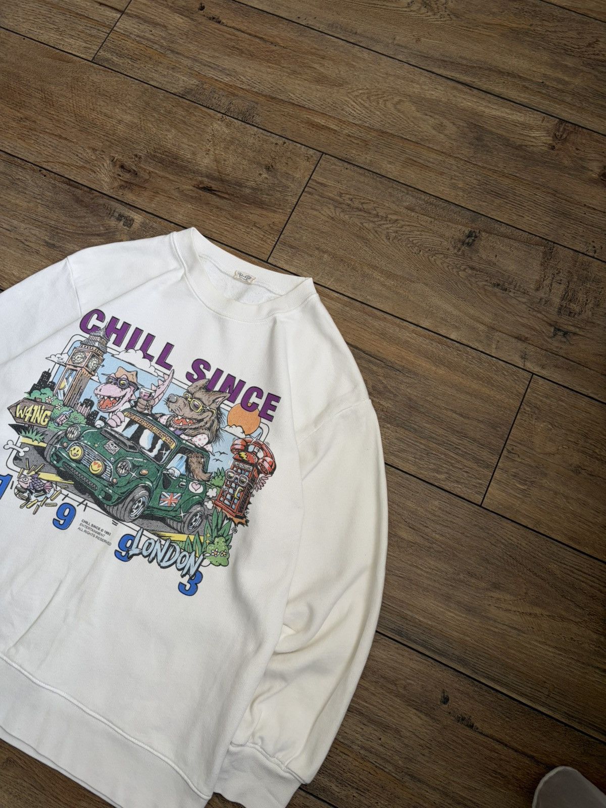 Other Vintage Chill Since London 1993 Distressed Sweatshirt Size US M / EU 48-50 / 2 - 2 Thumbnail