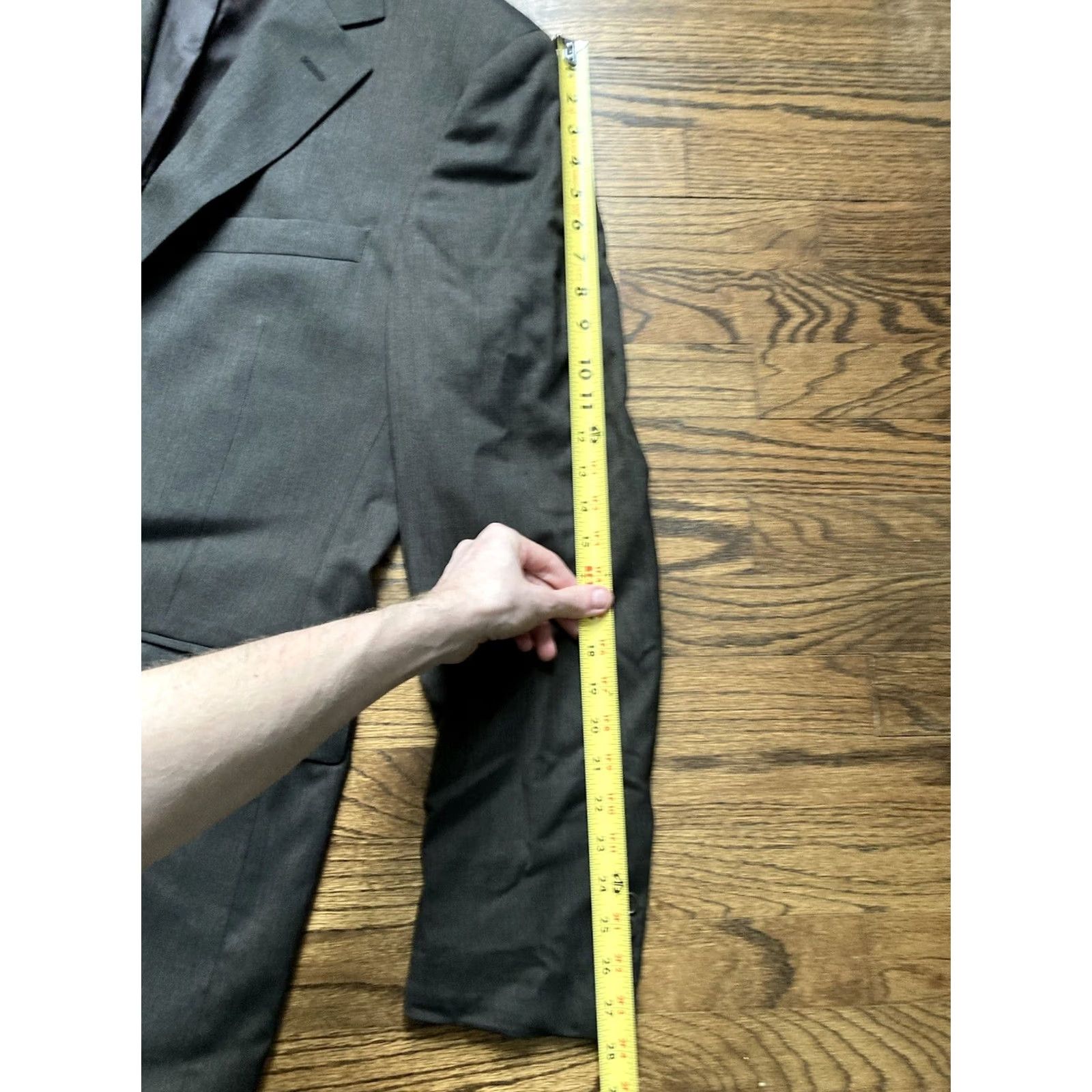 Brooks Brothers Brooks Brothers Blazer Mens 41L Dark Brown Stretch Wool Blend Sport Coat Size 42R - 7 Thumbnail