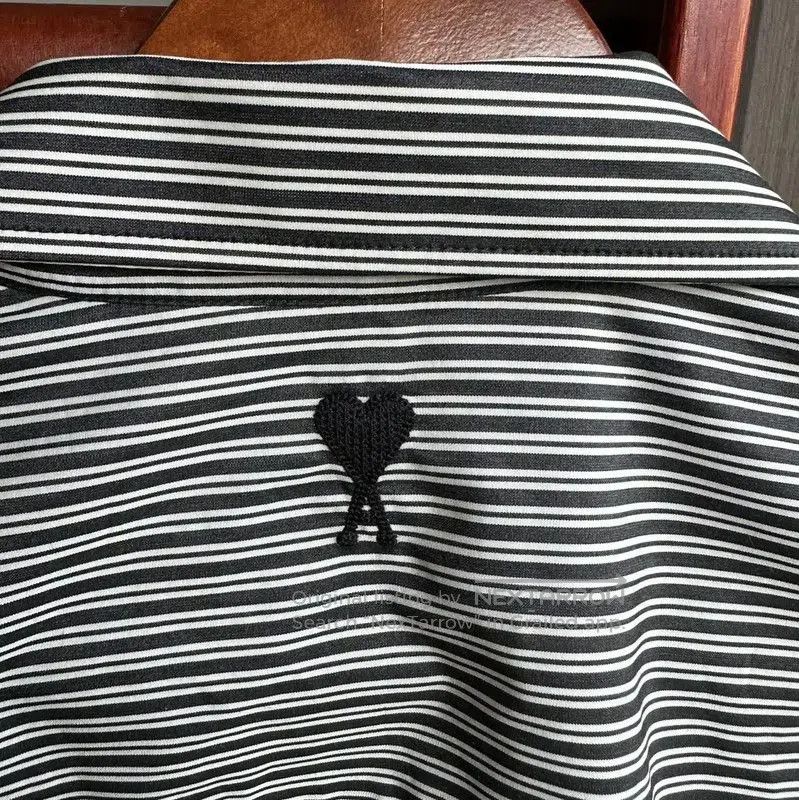 AMI AMI Black Striped Short Sleeve Shirt for Men . Size US S / EU 44-46 / 1 - 4 Thumbnail