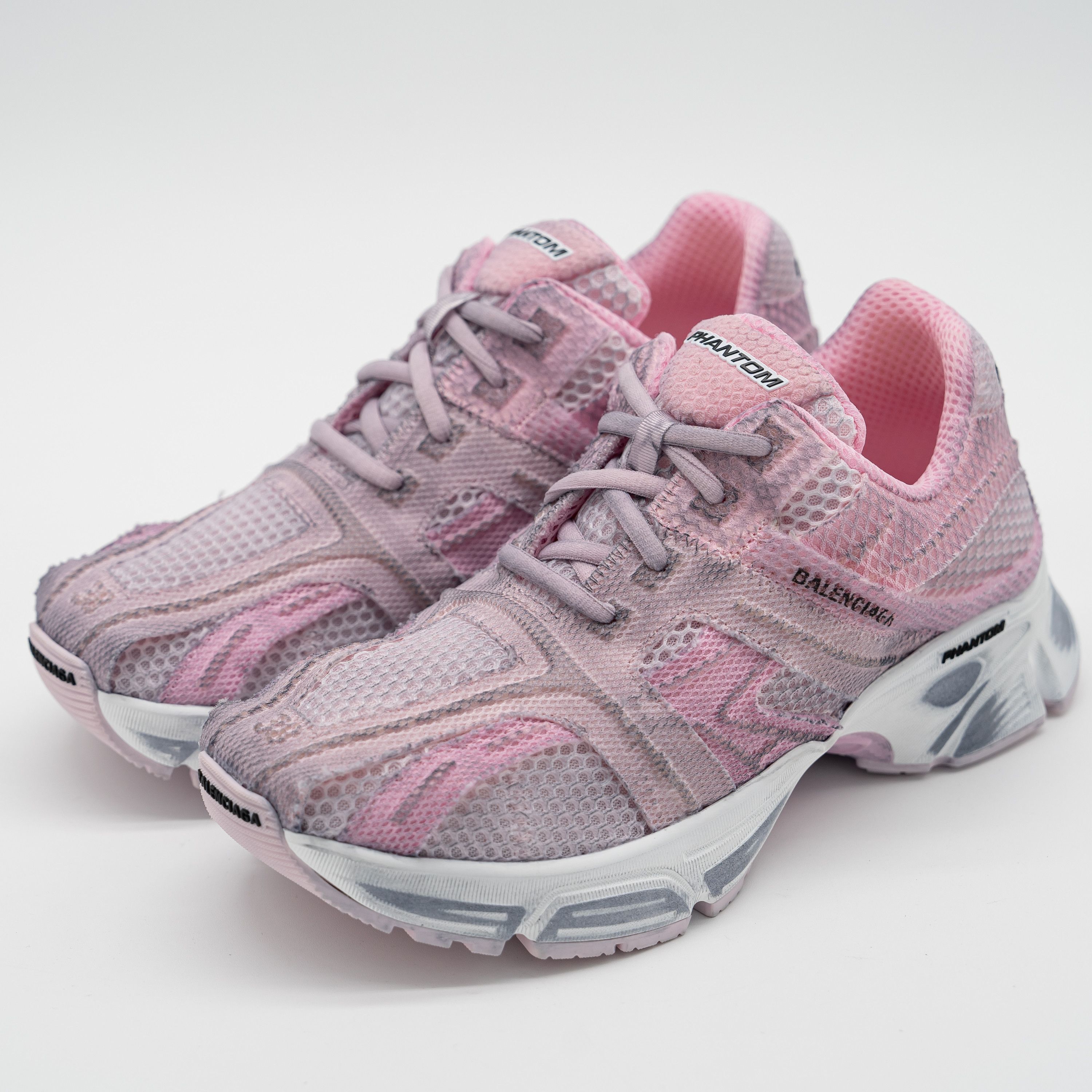 Balenciaga 38 EU 8 US Balenciaga Phantom Sneakers Pink Distressed Mesh Size US 8 / IT 38 - 1 Thumbnail