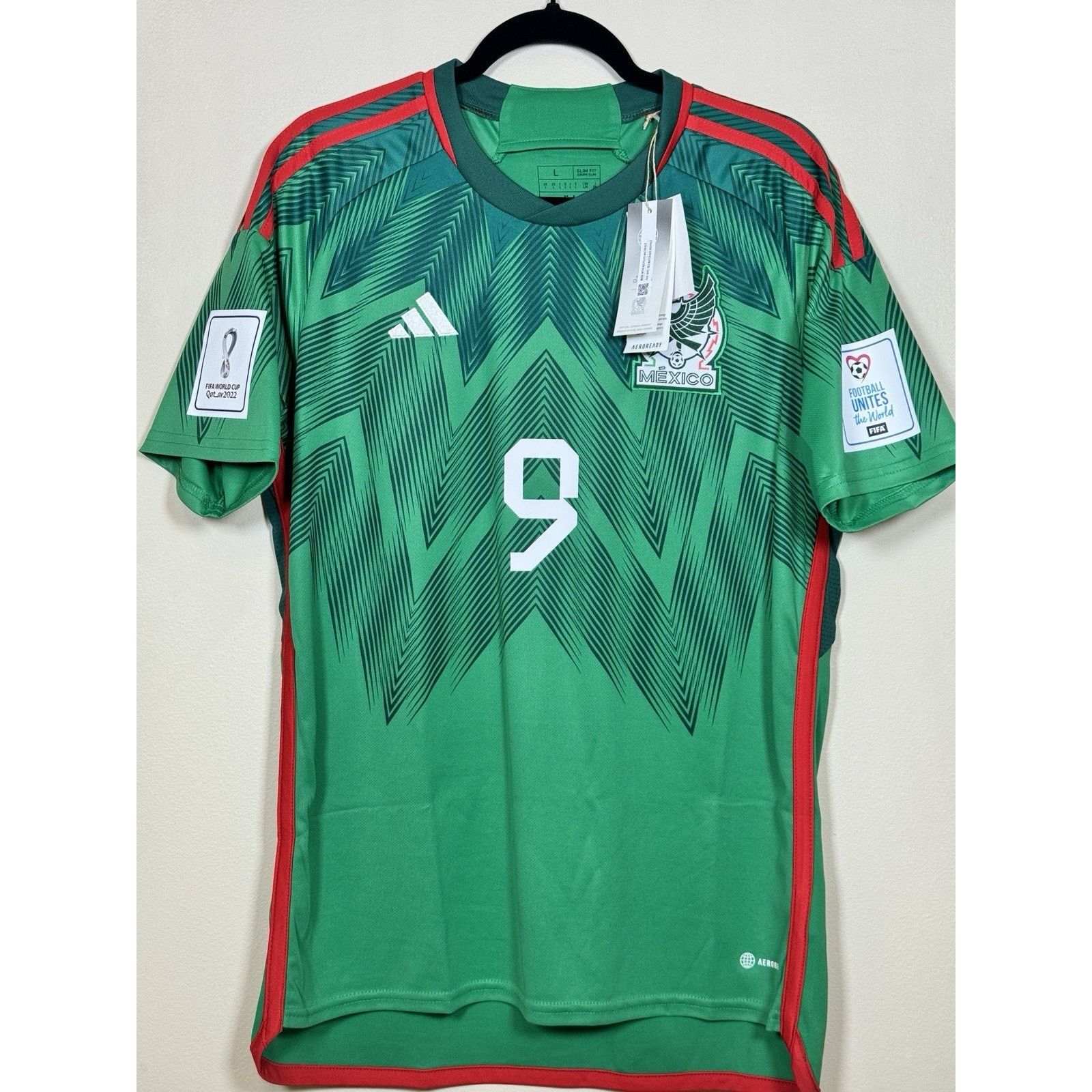 Adidas Mexico 2022 Home Jersey Raúl Jiménez #9