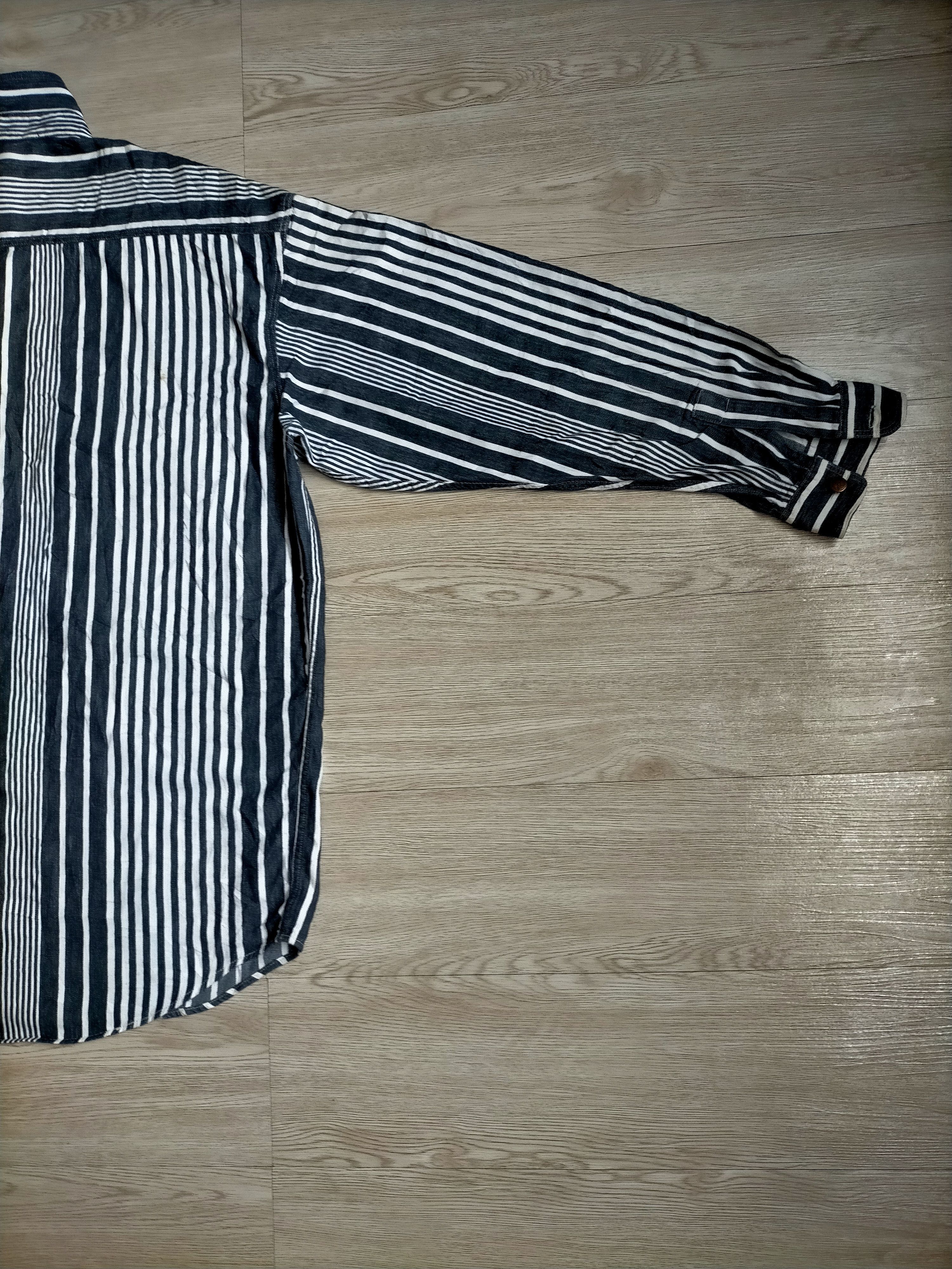 Marithe + Francois Girbaud Marithe +Francois Girbaud Hickory Striped Denim Button ups Size US M / EU 48-50 / 2 - 19 Thumbnail