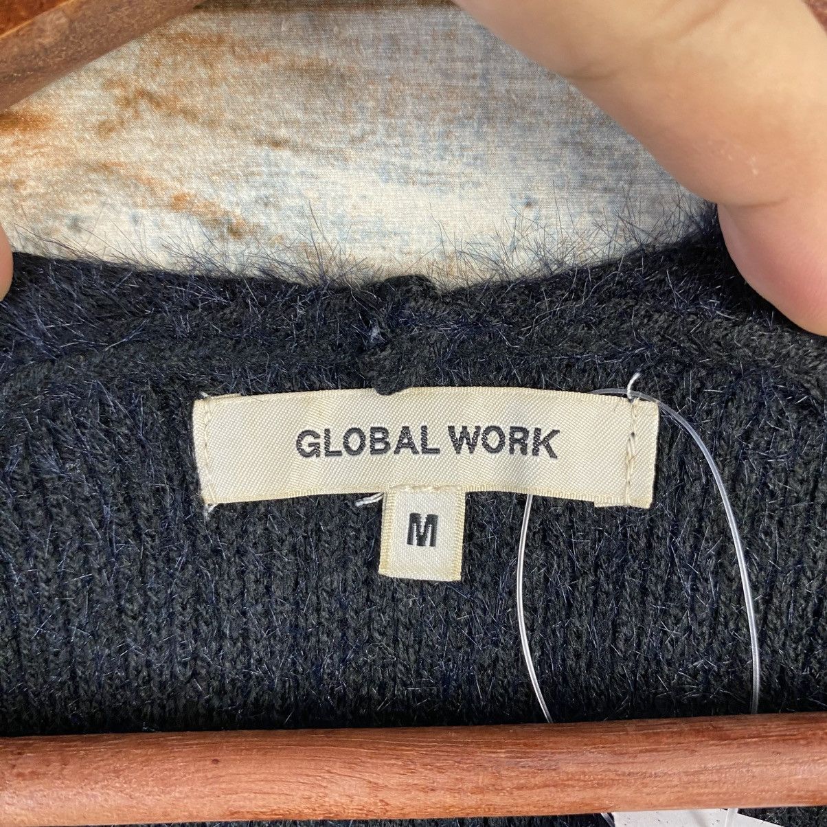Global Work DL Global Work Fur shaggy mohair Black Knitwear #C1058 Size M / US 6-8 / IT 42-44 - 10 Thumbnail