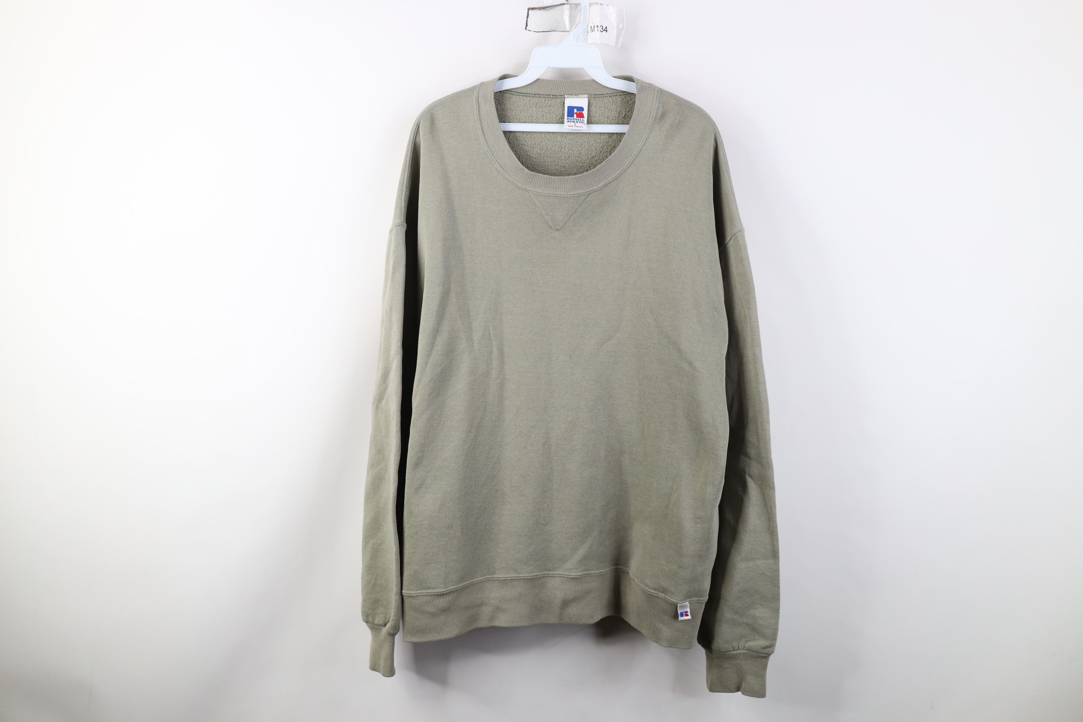Russell Athletic Vintage 90s Russell Athletic Crewneck Sweatshirt Light Green Size US L / EU 52-54 / 3 - 1 Thumbnail