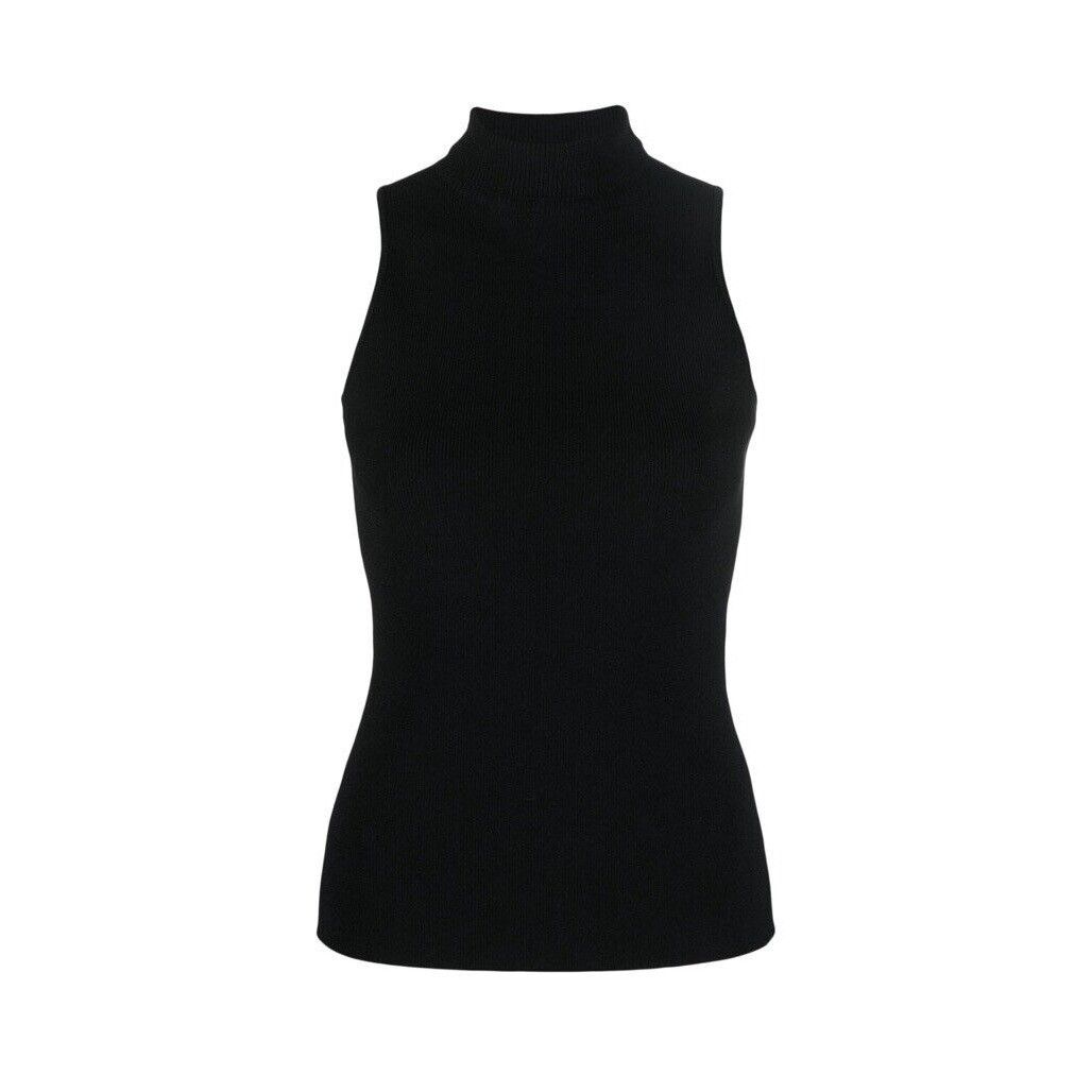 Gucci NWT GUCCI TOP BLACK LOGO RIBBED VEST SZ M 100% Authentic Size M / US 6-8 / IT 42-44 - 4 Thumbnail