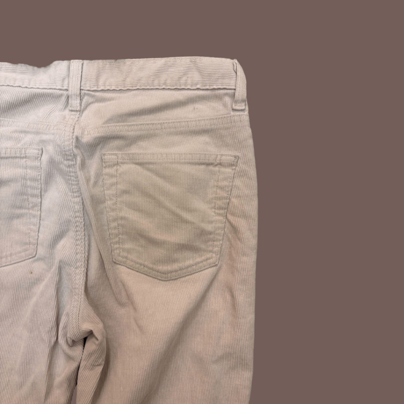 Gap × Vintage VTG Bootcut Pants | GAP Cream Corduroy | Y2K Neutral Vibe Size 29" - 5 Thumbnail