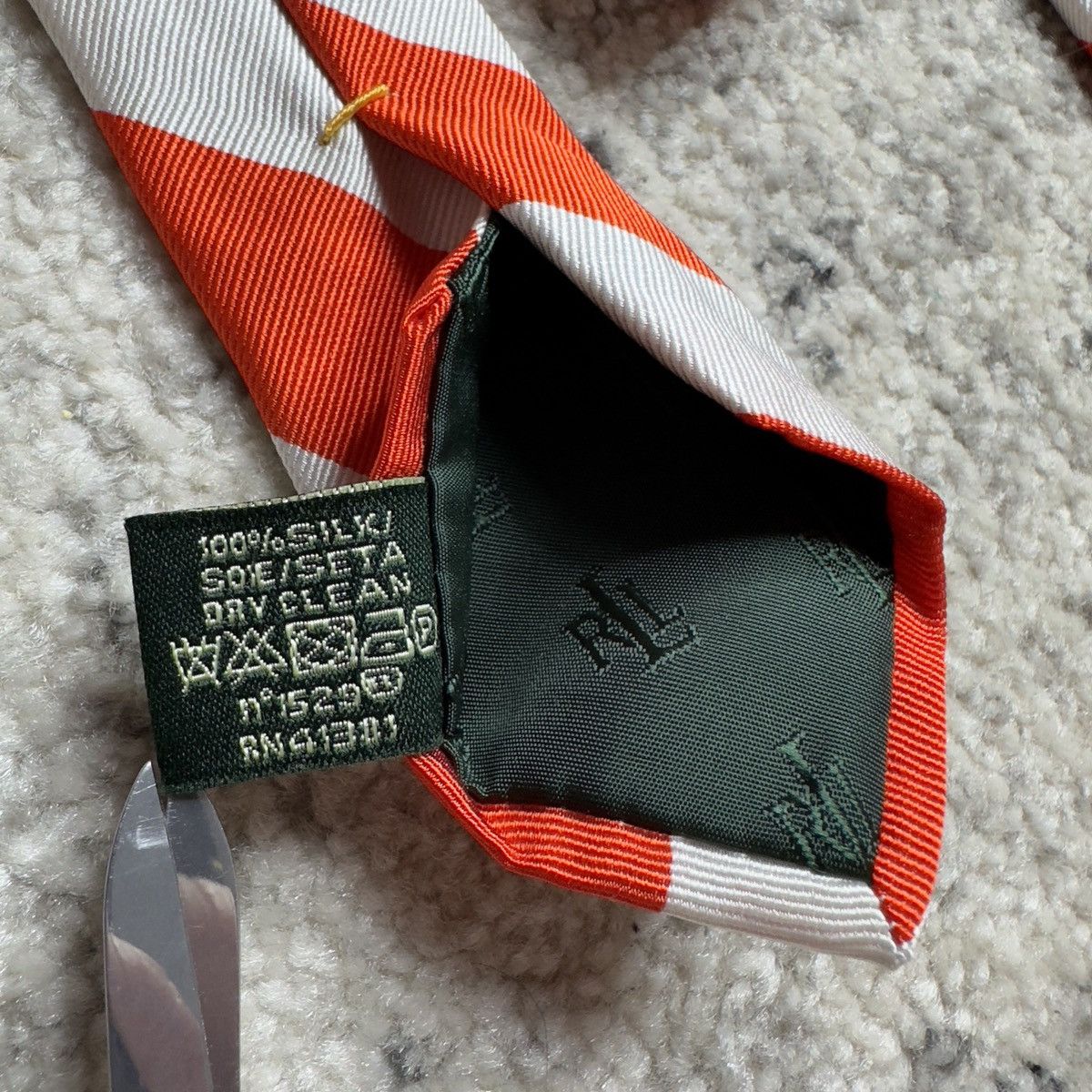 Designer × Polo Ralph Lauren × Ralph Lauren Polo Ralph Lauren PRL Tie Luxury Silk 100% Size ONE SIZE - 8 Thumbnail