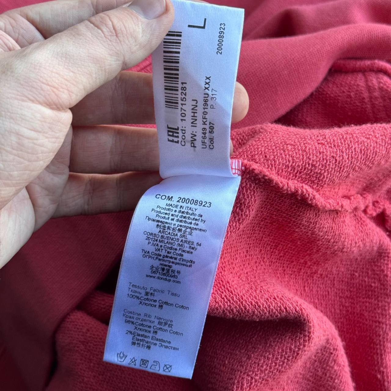 DonDup Peach Boxy Oversize Hoodie