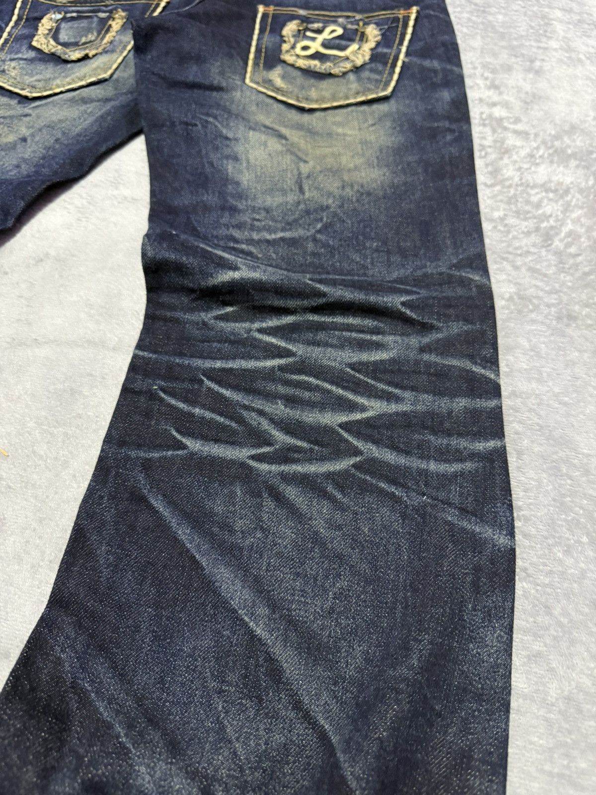 If Six Was Nine Lolita By Concert Club Shadow Mud Wash Claw Flared Jeans Size US 30 / EU 46 - 13 Thumbnail